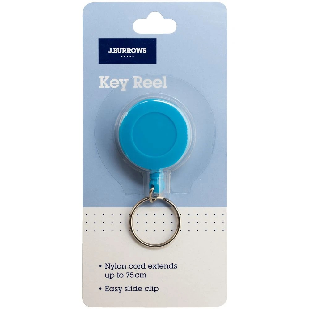 2 J.Burrows Retractable Key Reel Blue, 2 of 3