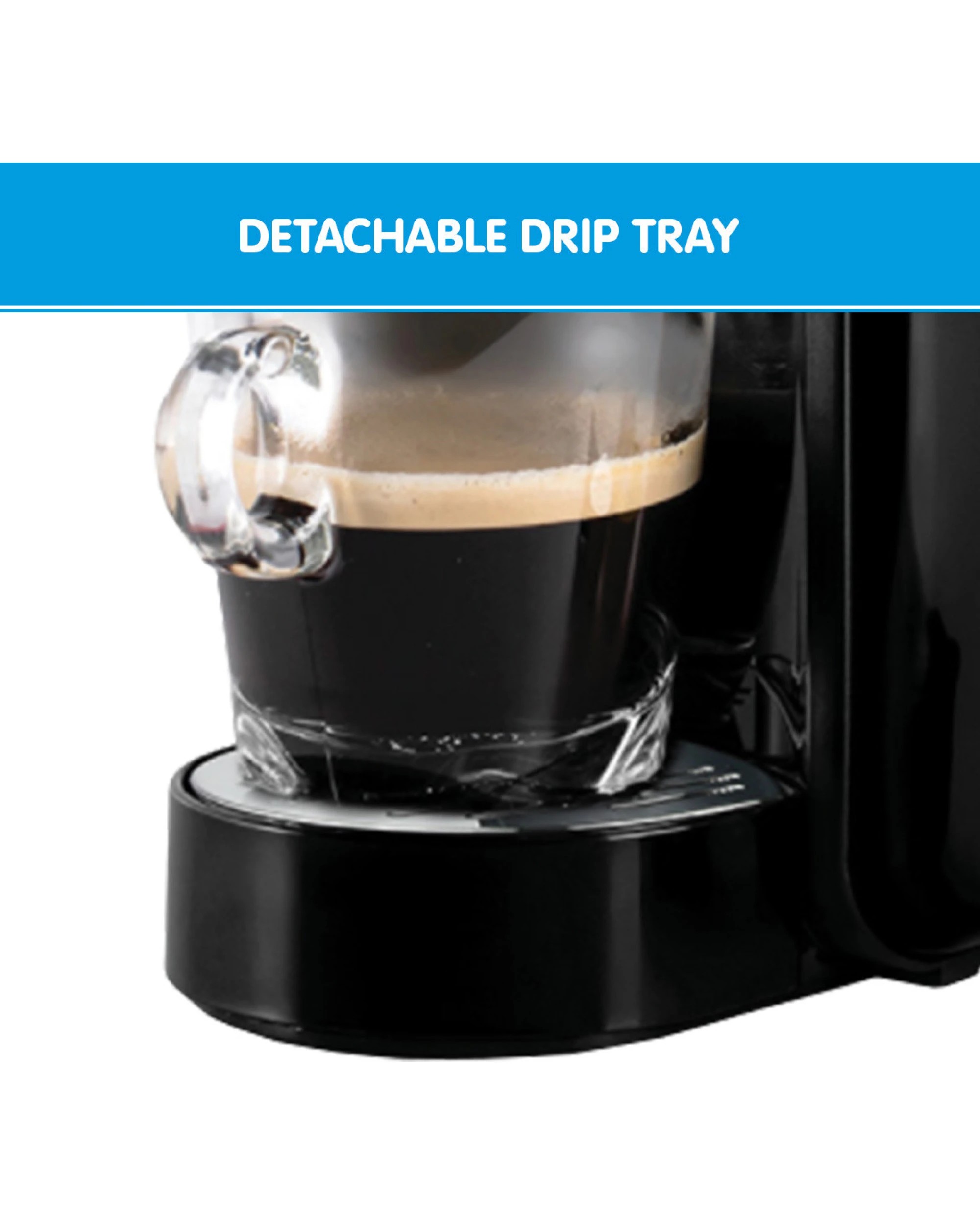 8 Pronti HomeMaid 3-in-1 Coffee Machine Multi-Capsule Pods Ground Coffee Nespresso Caffitaly Compatible CM-511HM, 8 of 10