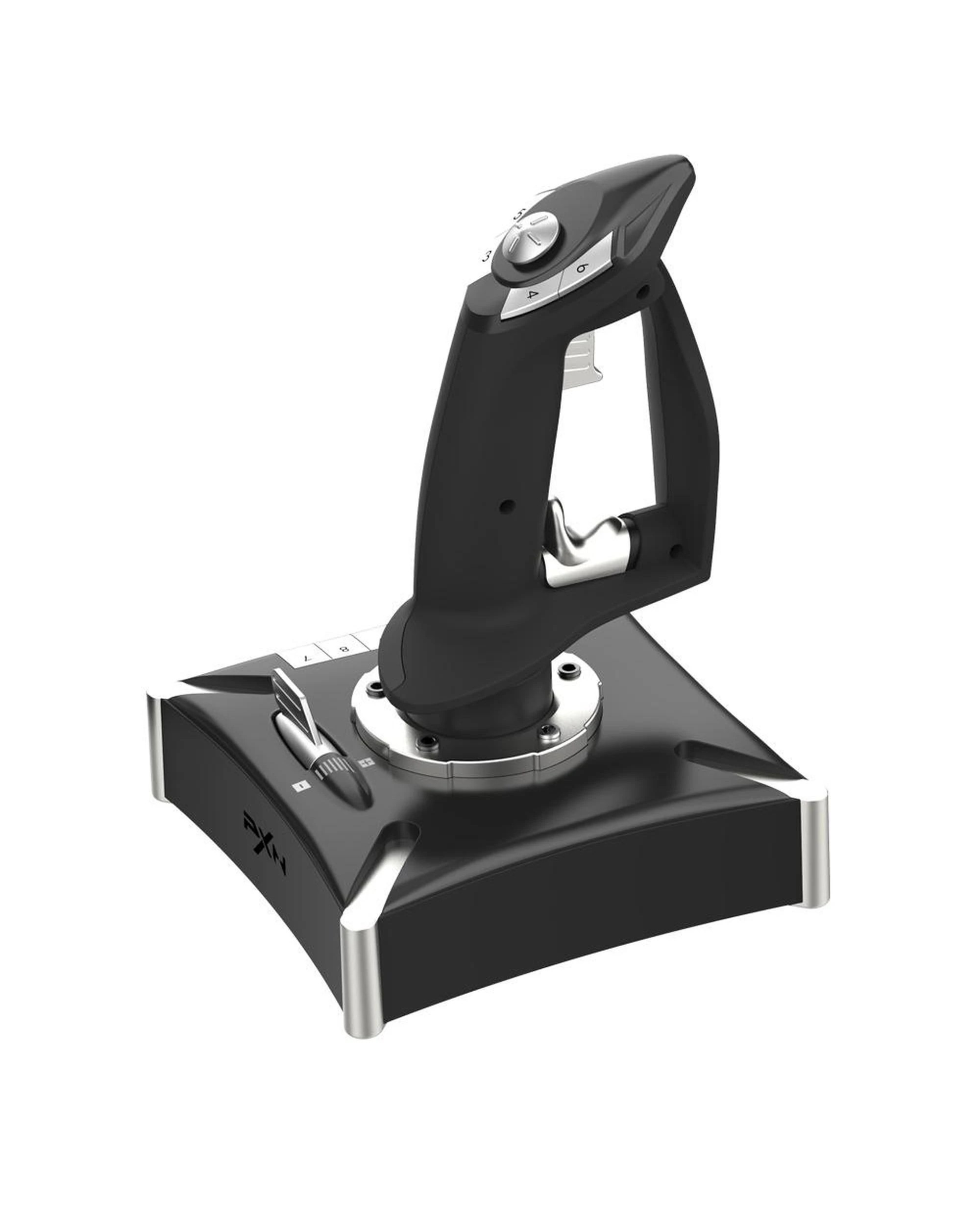 9 PXN-2119PRO Black Wired Flight Stick PC Consoles Joystick Controller for Flight Simulation Games, 9 of 10