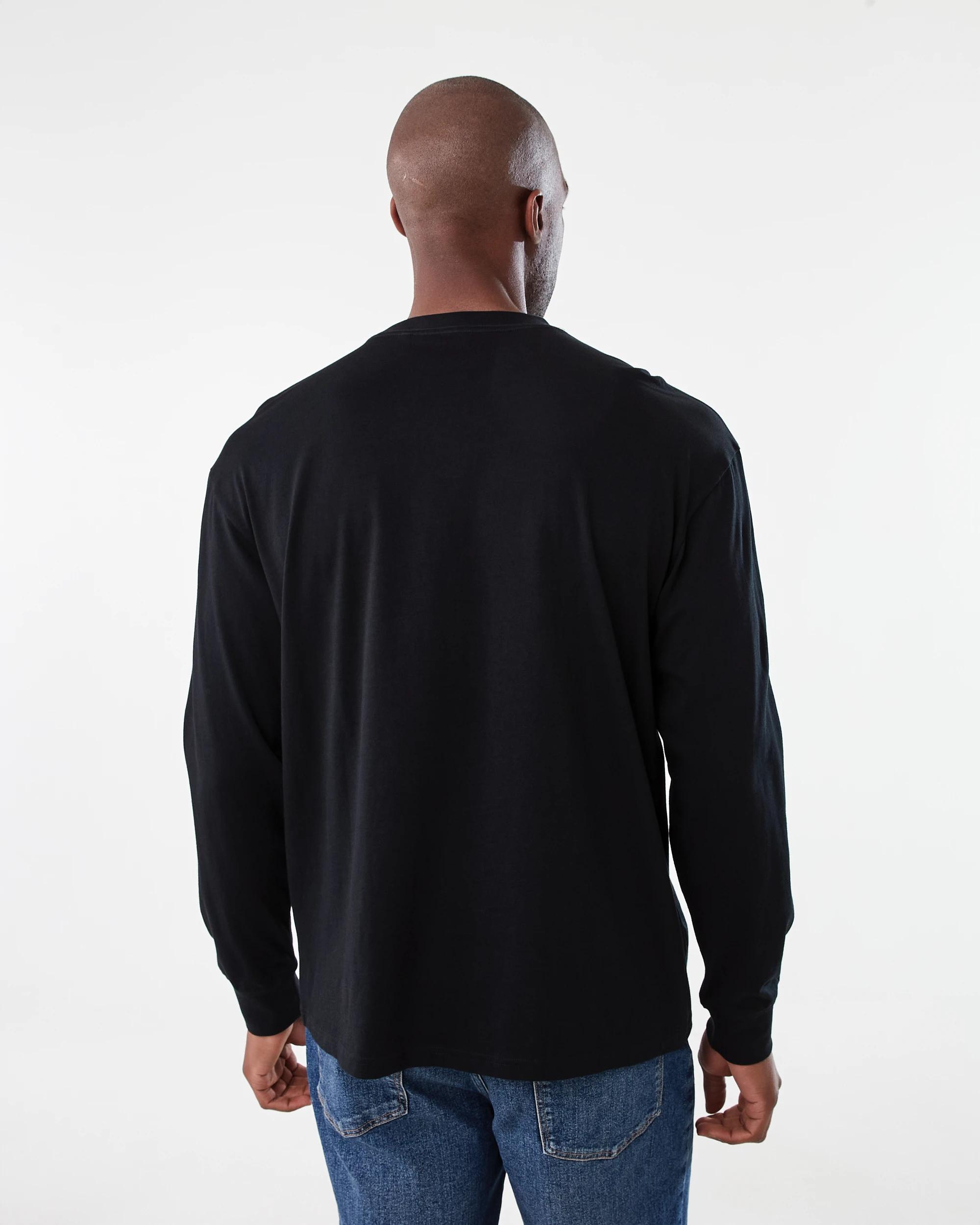 3 Long Sleeve Oversized Graphic T-shirt Black, 3 of 7