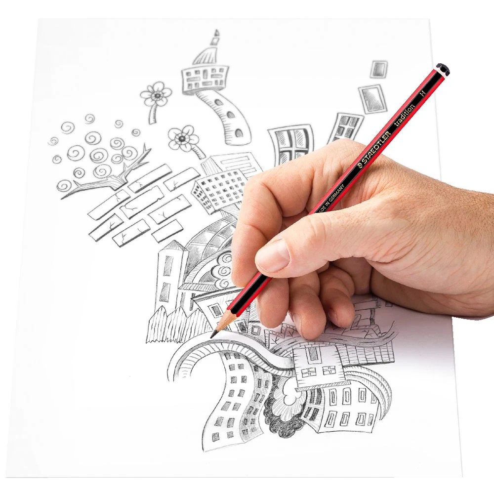 4 Staedtler Tradition Graphite Pencil H, 4 of 6