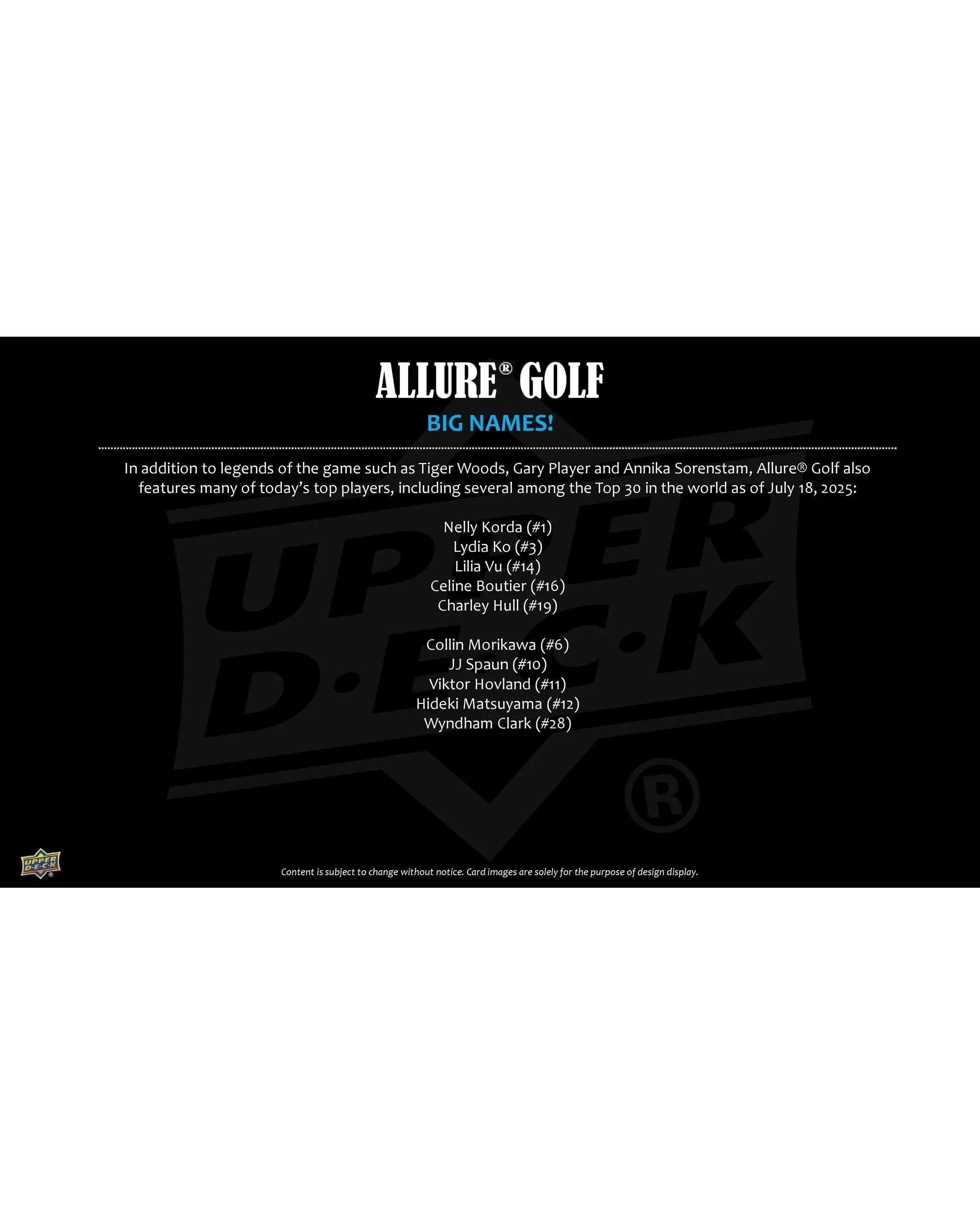 4 Upper Deck 2026 Allure Golf Hobby Box, 4 of 7