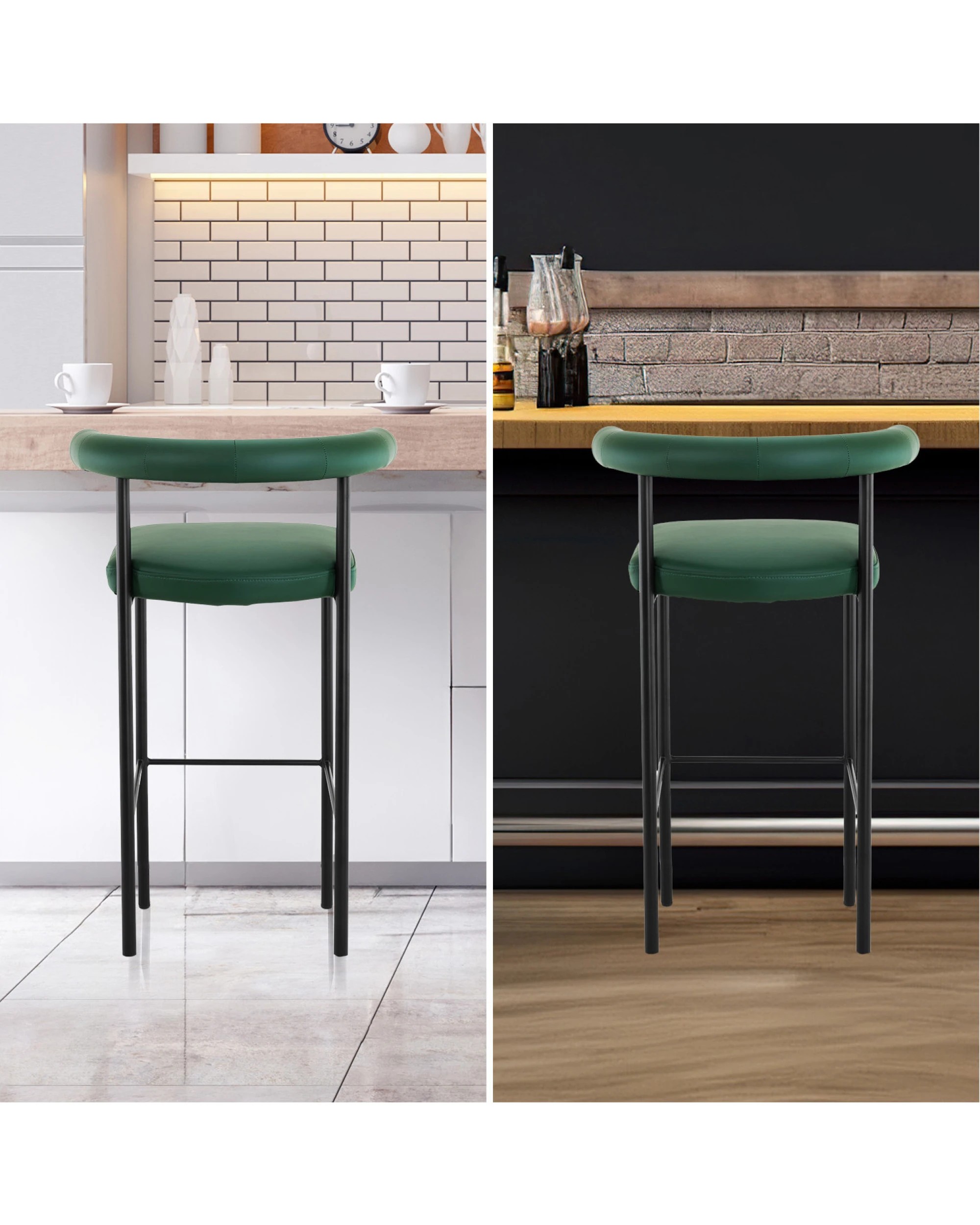 7 Sarantino Cedric Kitchen Bar Stool - Green, 7 of 8