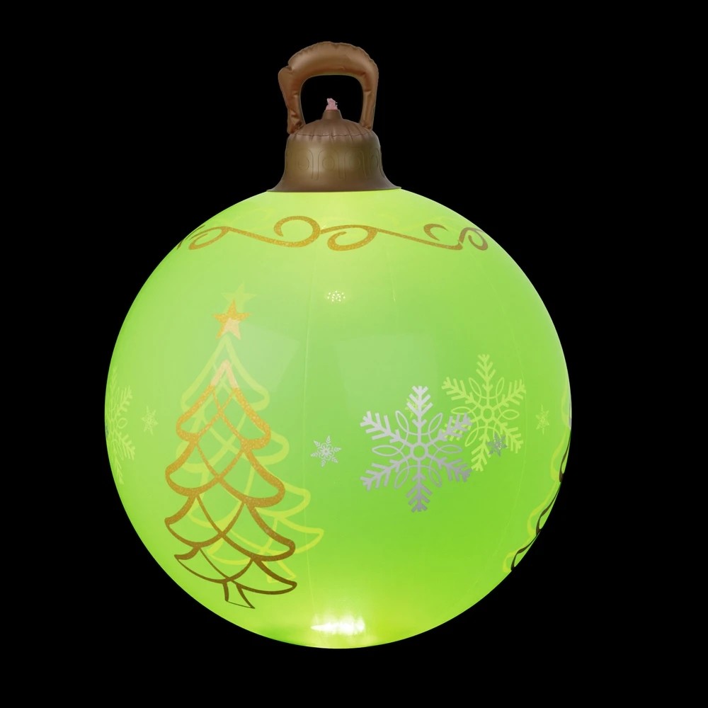 3 Jingle Jollys Christmas Inflatable Ball 60cm Led Illuminated Xmas Decoration Durable Space Saving Modern Decor - Green, 3 of 7