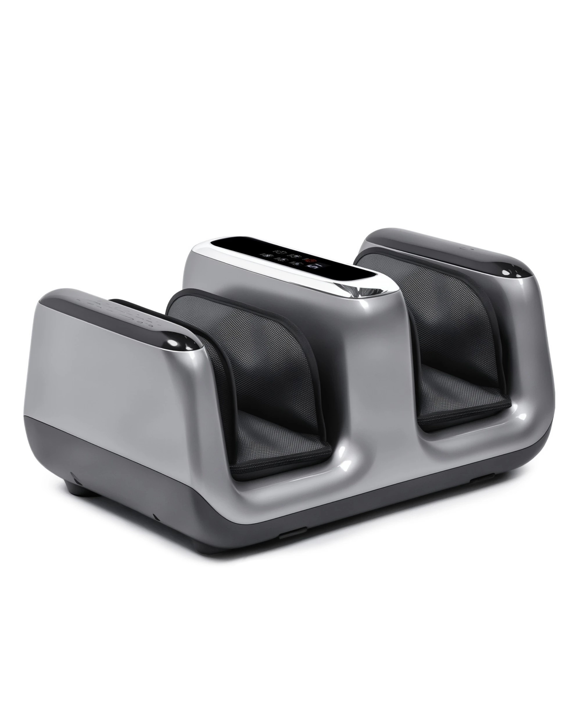 3 Adwin Foot Massager with Heat, Deep Kneading Rollers - Silver, 3 of 8