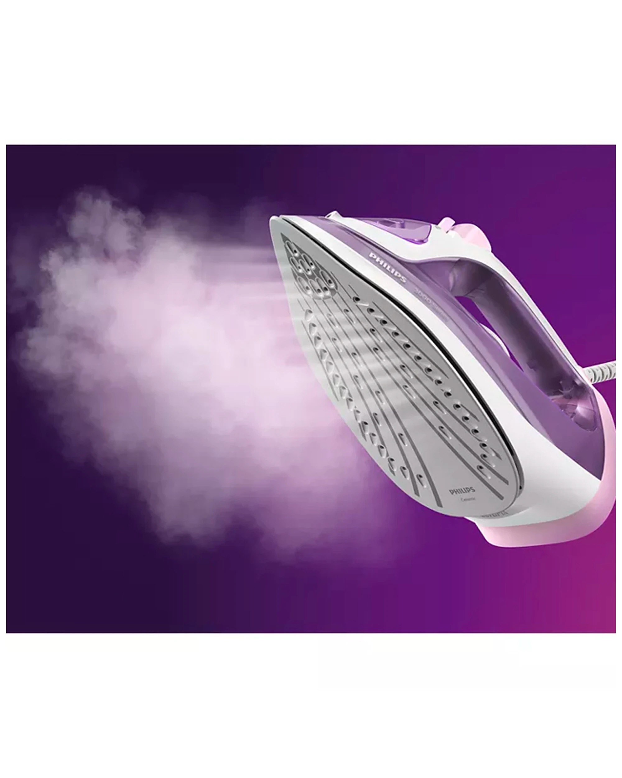 5 Philips 3000 Series 2000w Home Electric Garment/clothing/fabric Press Steam Iron
 - Purple, 5 of 5