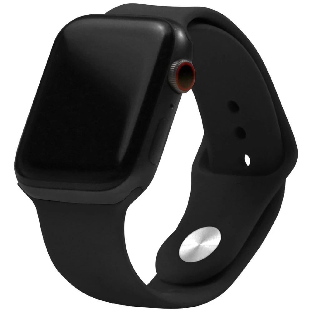 1 Otto Apple Watch Silicone Band Series 4-9/SE 40-41mm Black, 1 of 4