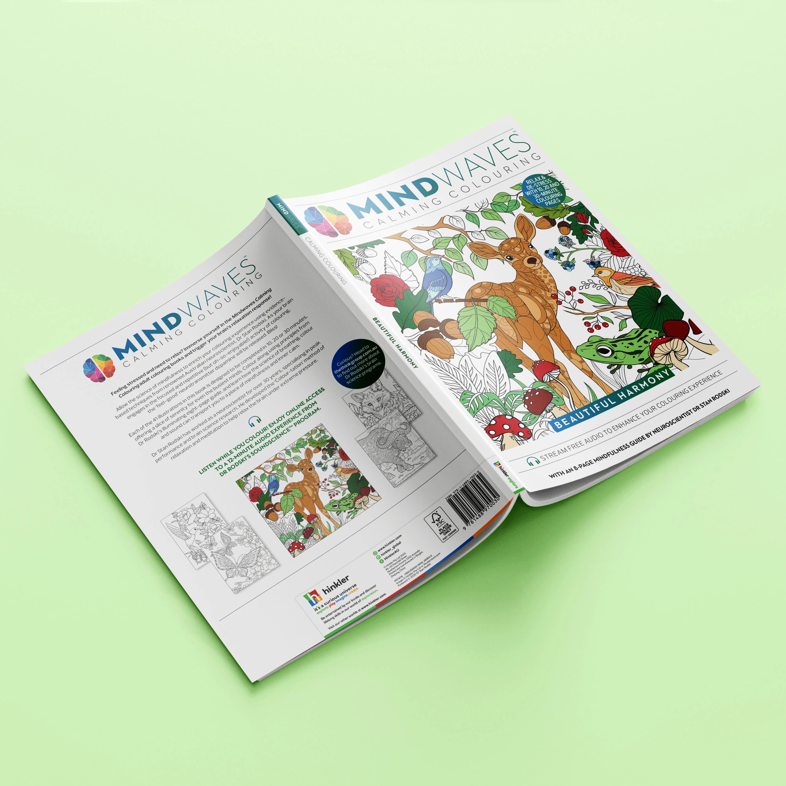 3 Mindwaves Calming Colouring: Beautiful Harmony - Book, 3 of 4