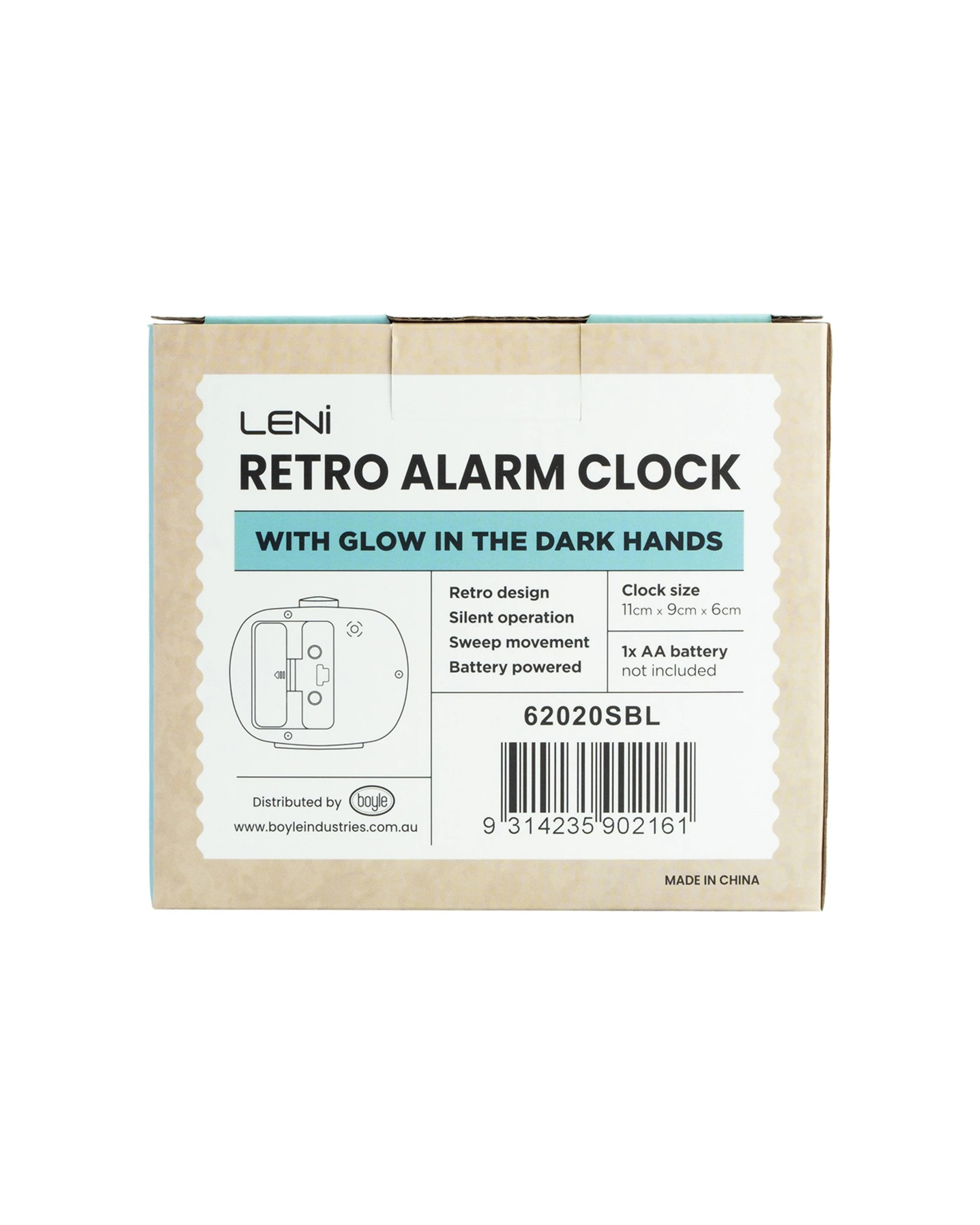 7 Leni Retro 9cm Alarm Clock Luminescent Hands Audible Beep-Beep Alarm, 7 of 7
