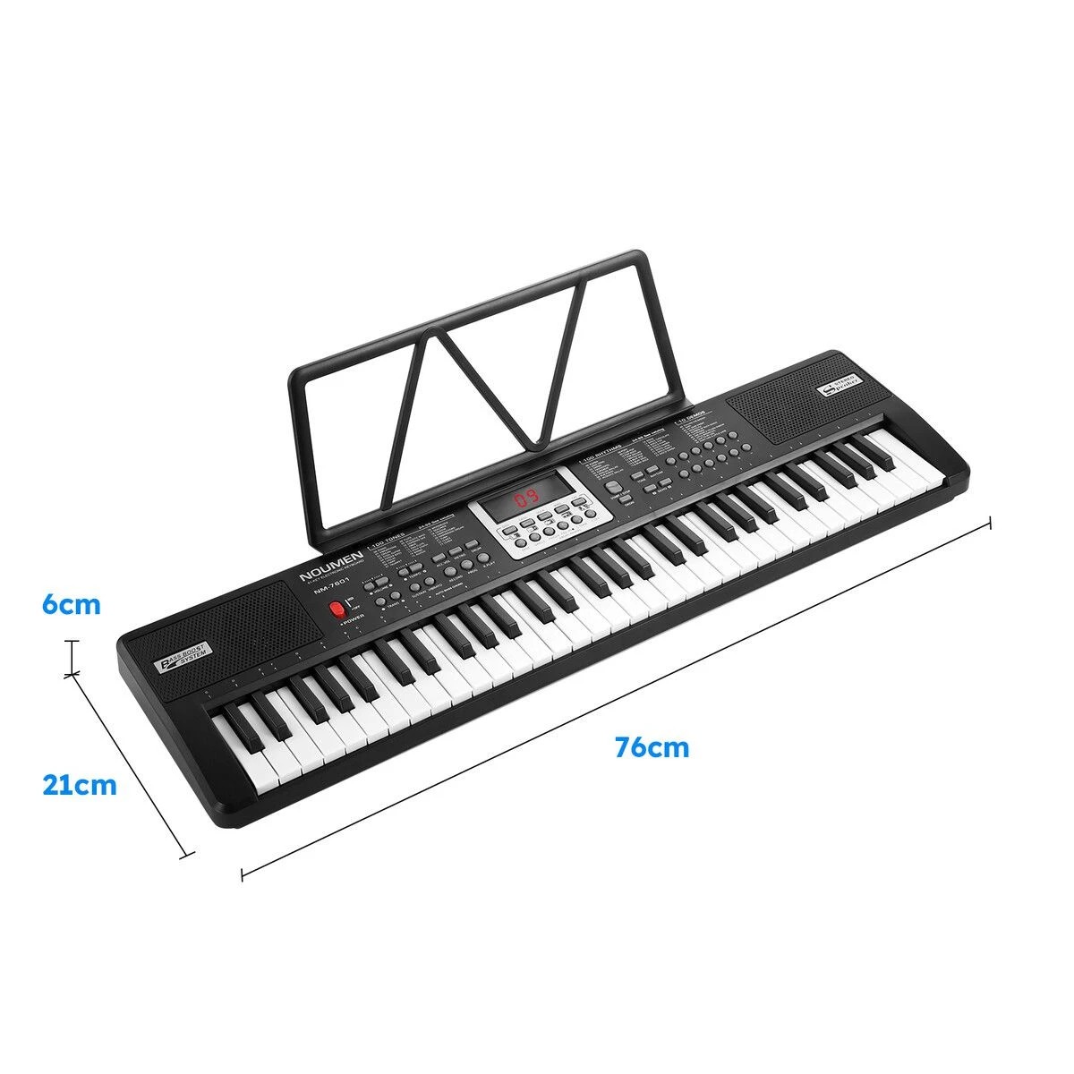 2 AUSWAY 61 Key Digital Piano Keyboard Standard Electronic Music Instrument, 2 of 5