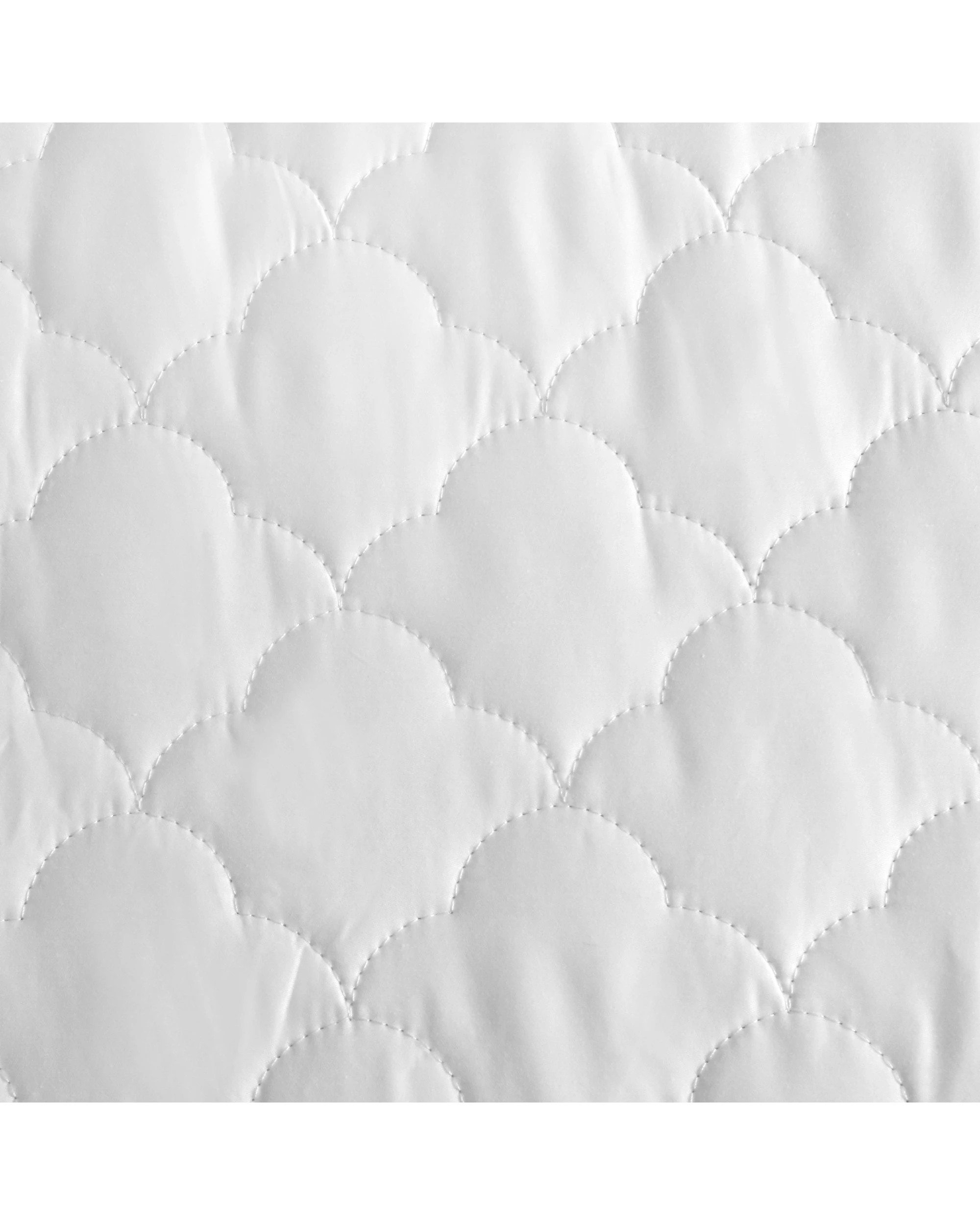 3 Natural Home Organic Cotton Cover Quilted Mattress Protector - King Bed - White, 3 of 8
