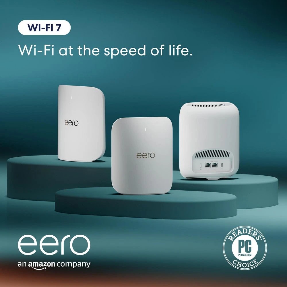 6 Amazon eero Pro 7 Tri-Band Mesh WiFi-7 Router 3 Pack, 6 of 6