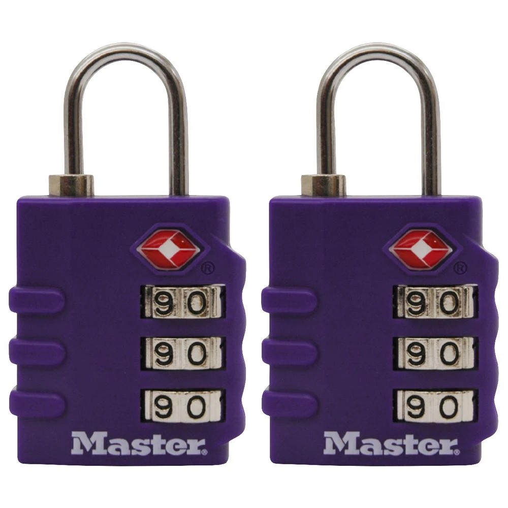 3 Master Lock 30mm TSA Luggage Padlock 2 Pack, 3 of 6