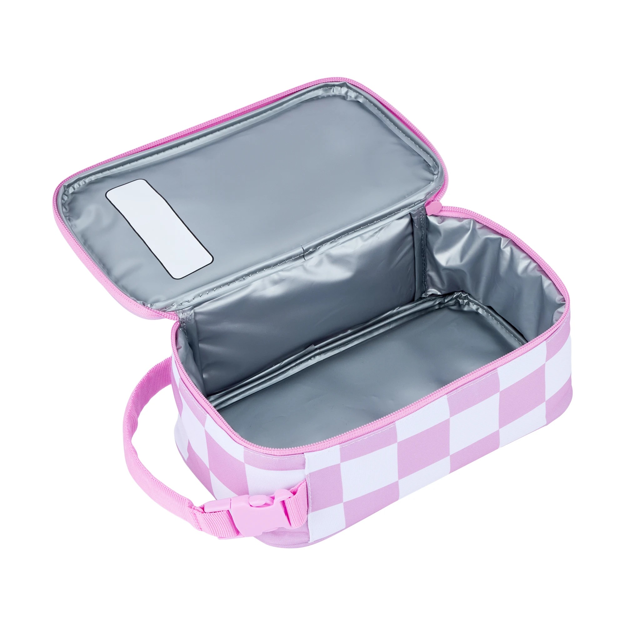 2 Pink Check Insulated Cold Box, 2 of 3