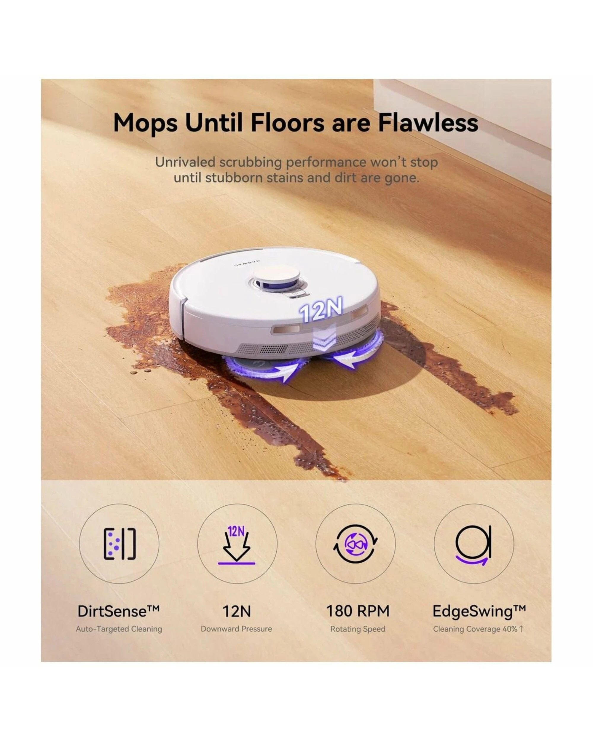 4 Narwal Freo X Ultra Robot Vacuum Mop Auto Wash AI DirtSense Technology, 4 of 5