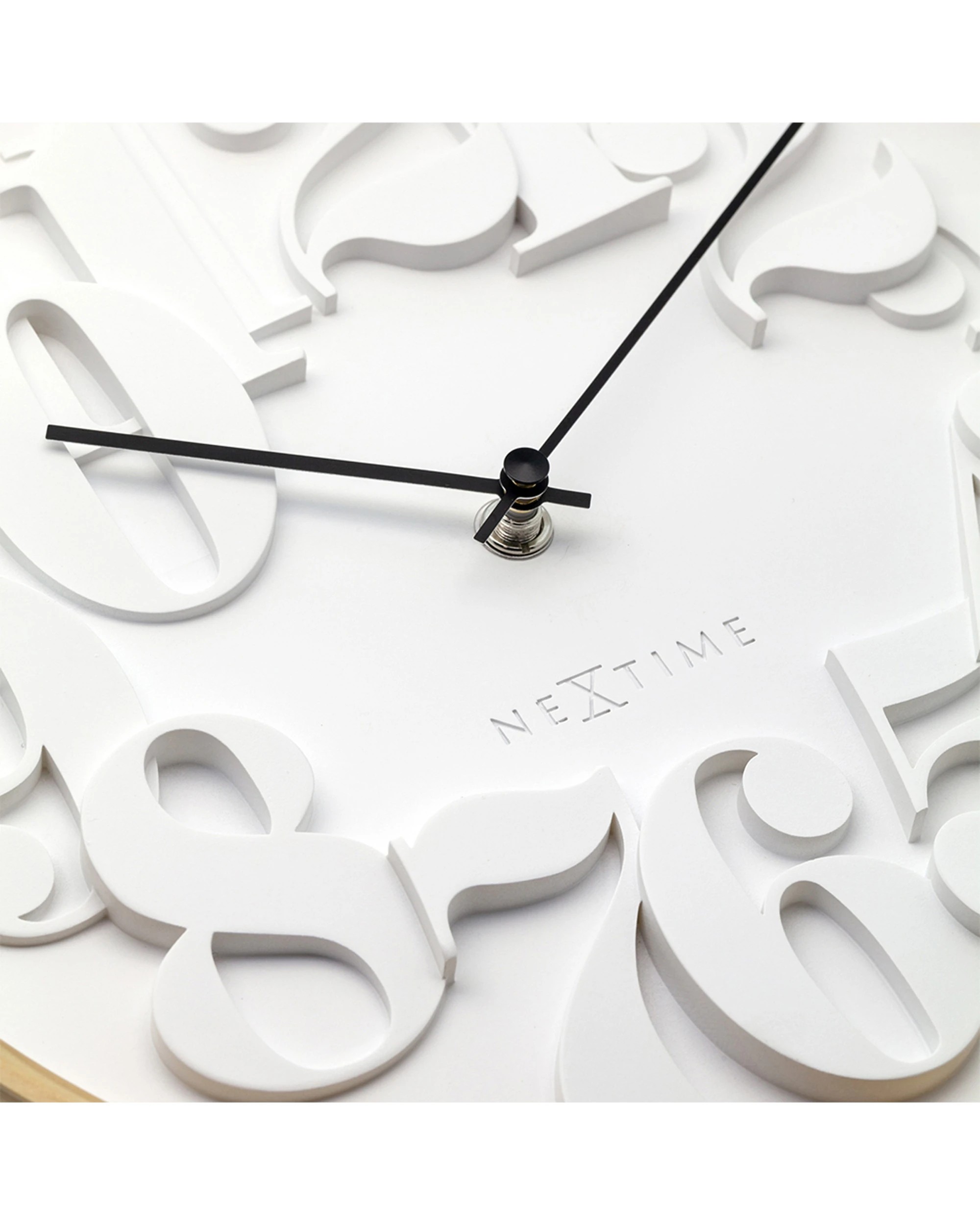 5 NeXtime Shunkan Japanese Design Wall Clock Pine Wood Concrete - Natural, 5 of 6