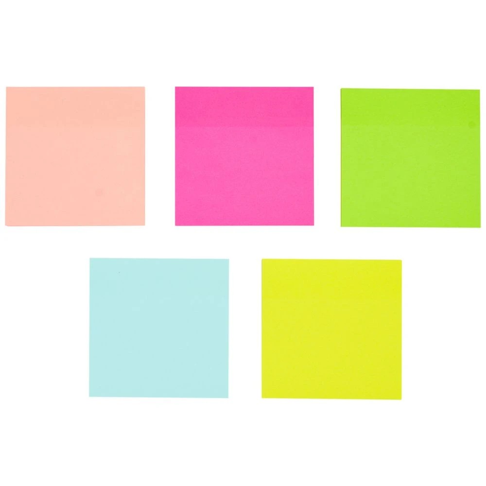 3 J.Burrows Ultra Stick-it Notes 76x76mm Neon 10 Pack, 3 of 4