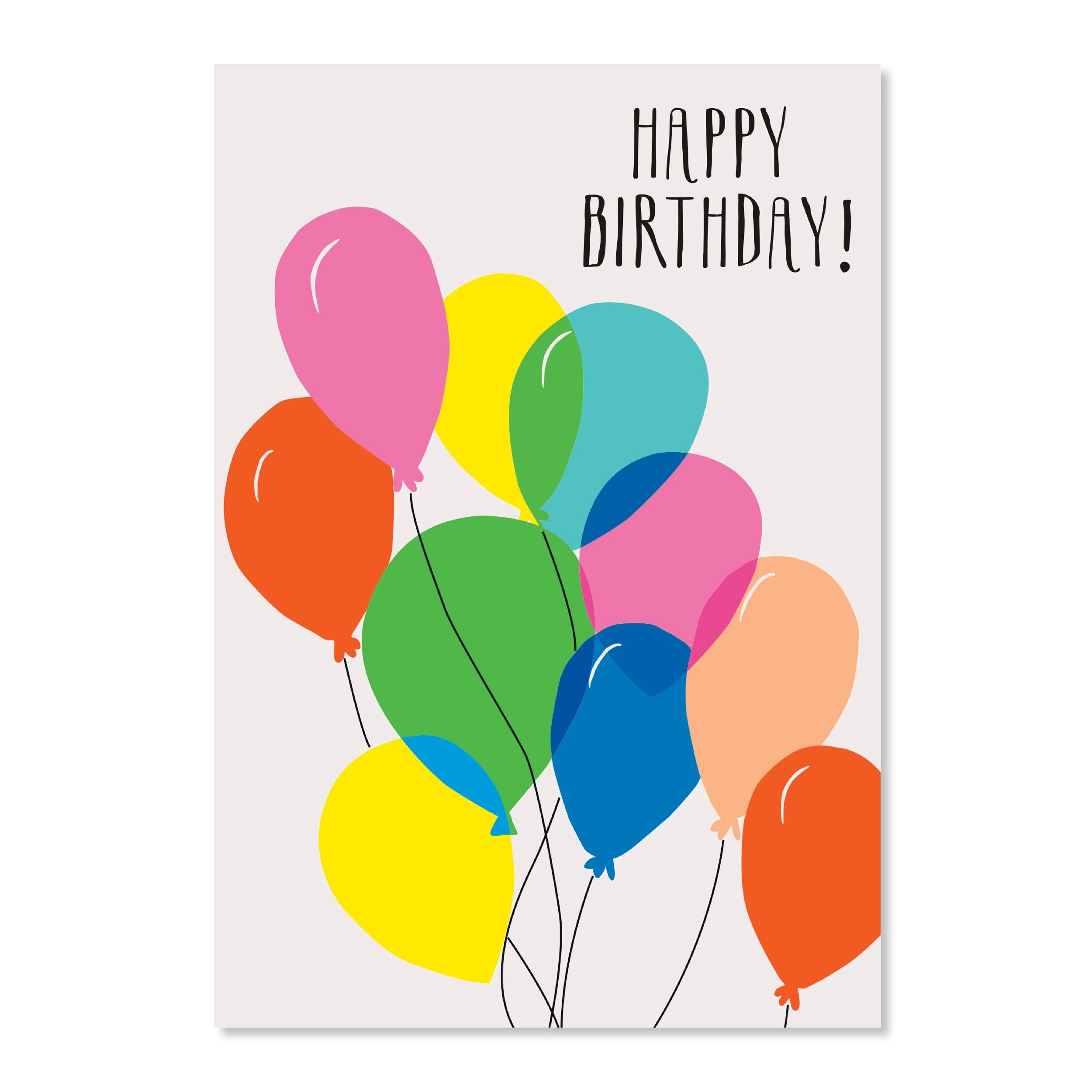 3 Hallmark Birthday Card - Balloons, 3 of 3