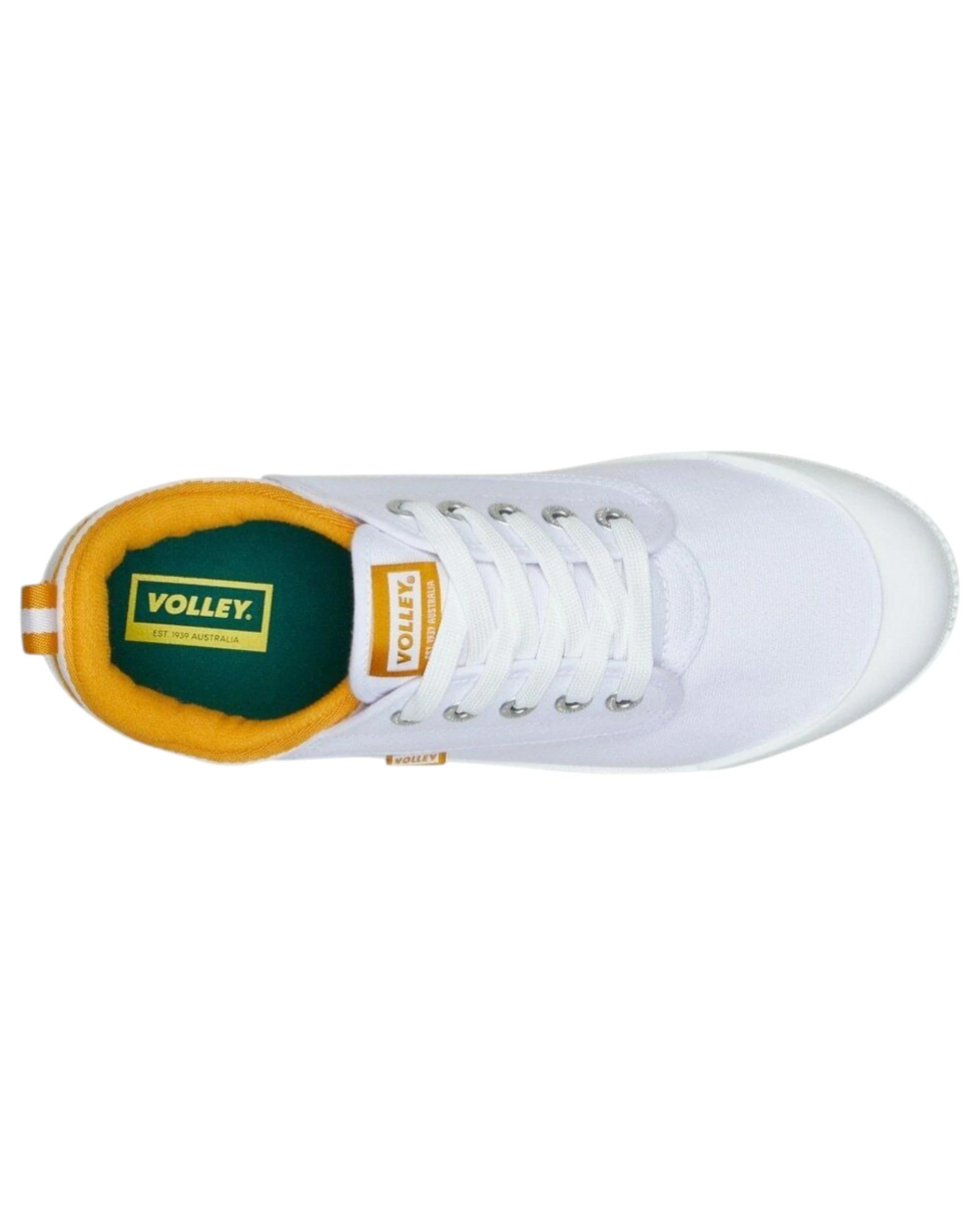 4 Volley Dunlop s International Low Canvas Casual Mens Shoes - White/Golden Orange WHITE/GOLDEN ORANGE INTERNATIONAL LOW, 4 of 4