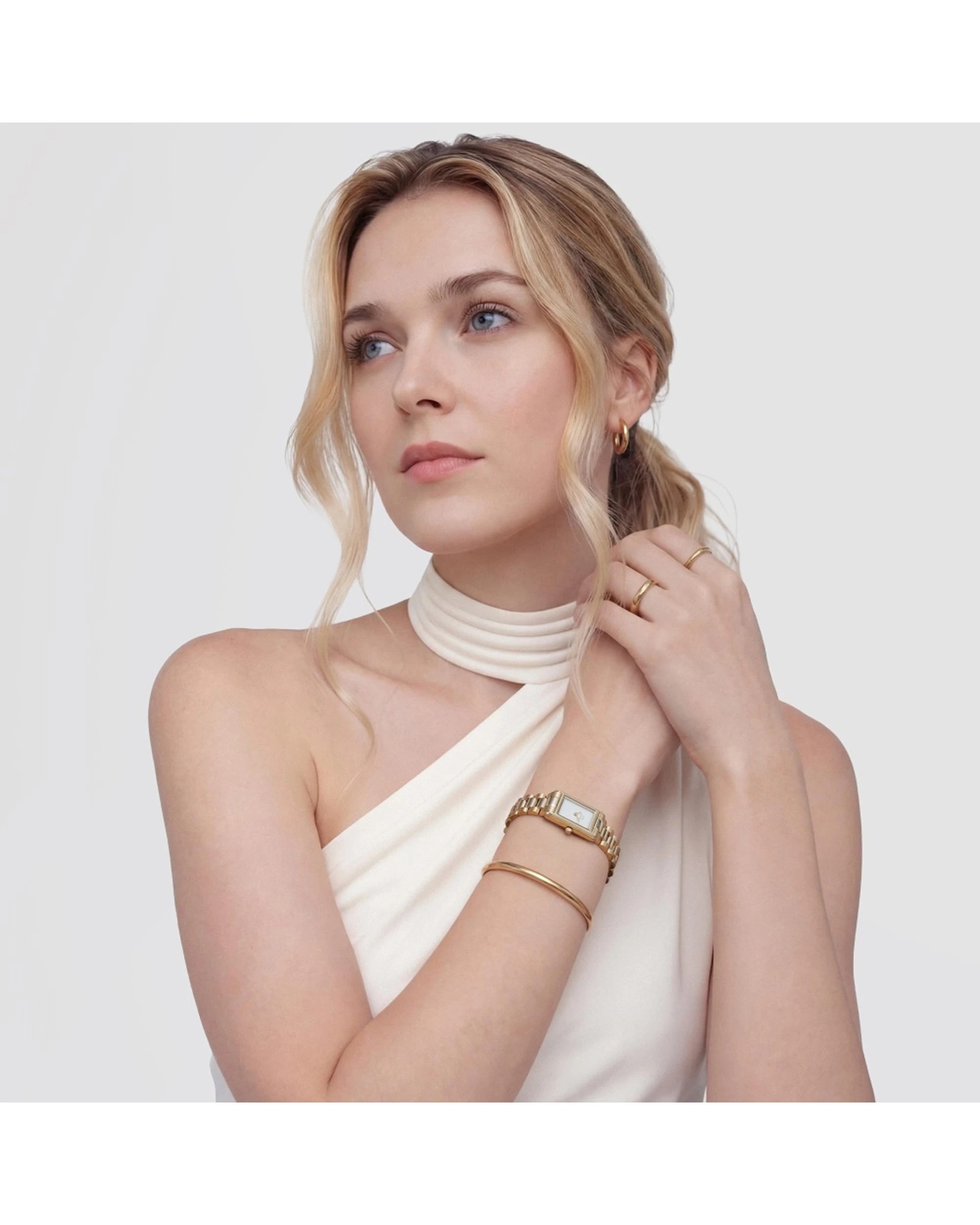 2 Daniel Wellington Bound Mini 3-Link Gold Stainless Steel Watch 17x25.9mm, 2 of 6
