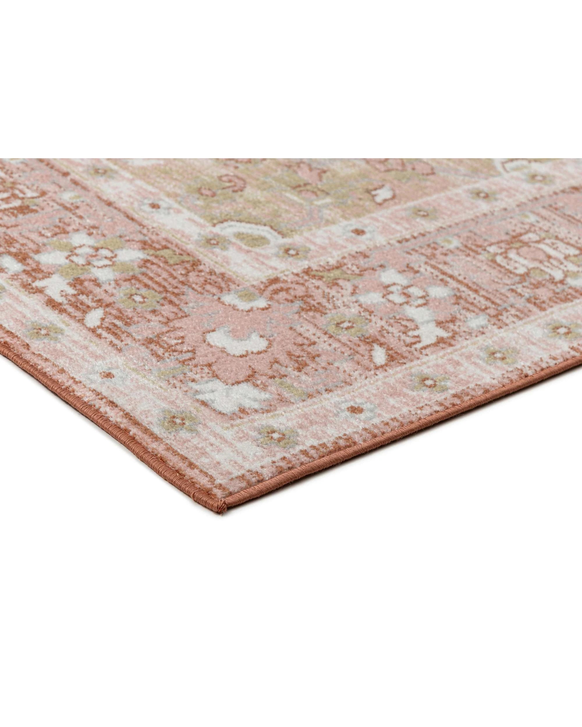 4 Loopsie Vilbergen Traditional Washable Rug-400cm x 300cm - Pink, 4 of 9