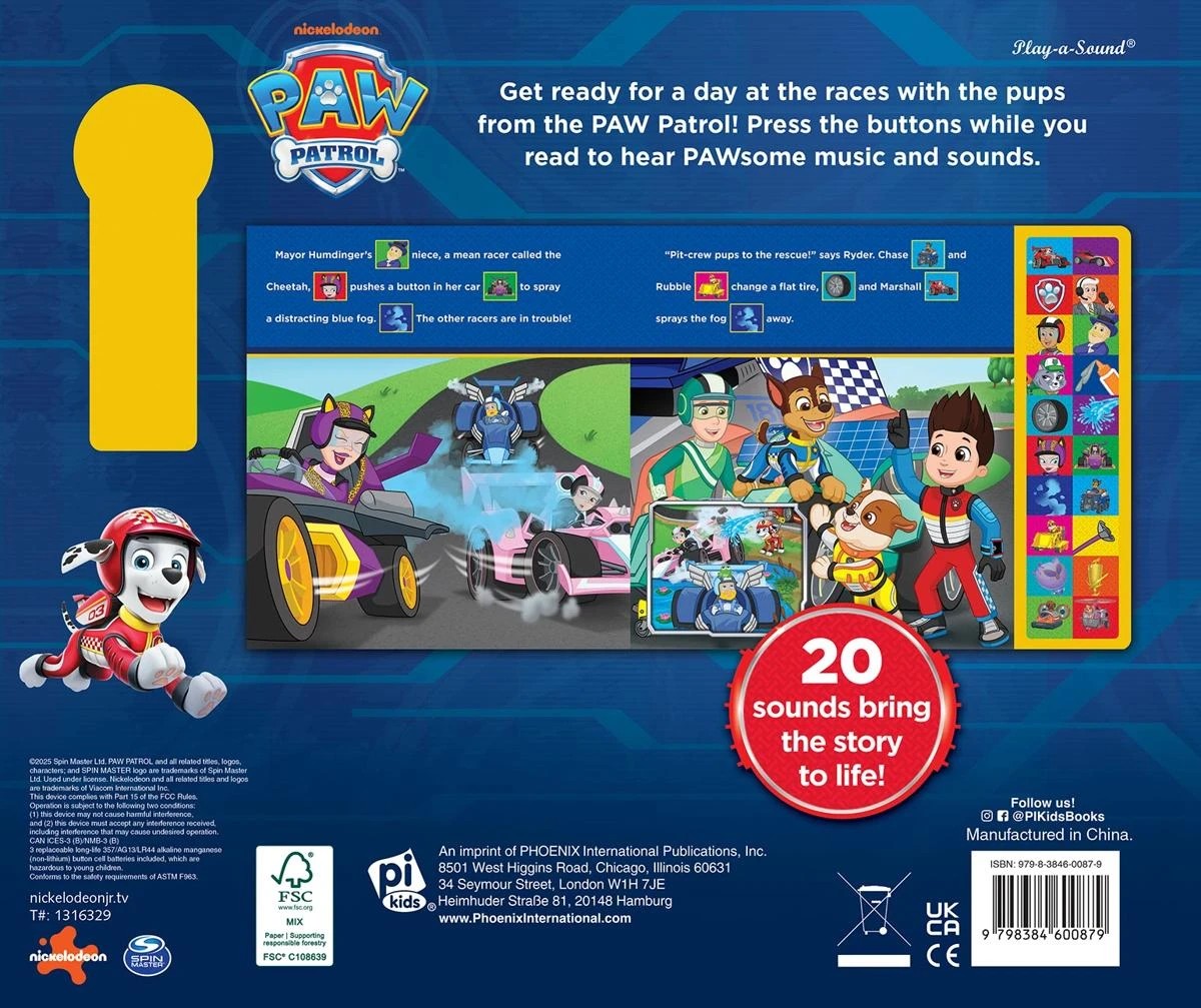 5 Nickelodeon PAW Patrol Race to the Rescue - Sound Book, 5 of 6