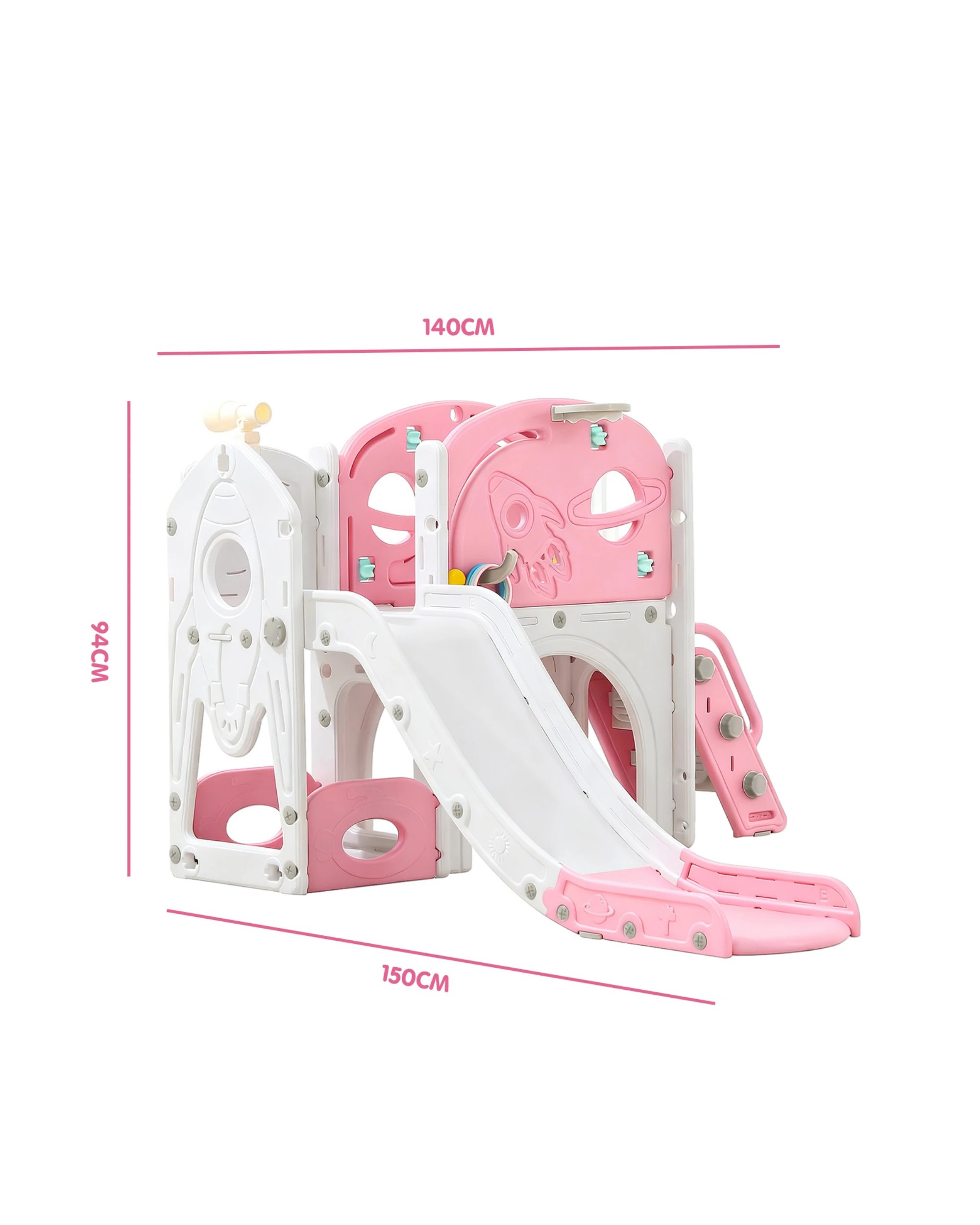10 Advwin 9 in 1 L-Shaped Toddler Slide Indoor Baby Slide Kids Playset Outdoor Playground, 10 of 10