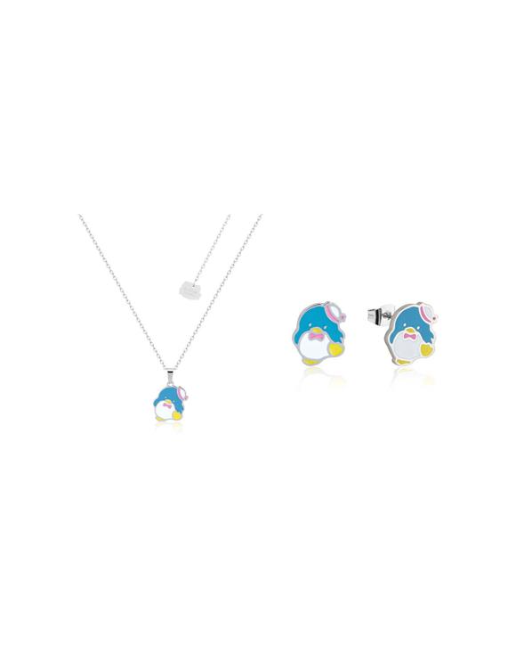 Couture Kingdom 2pc Sanrio Tuxedo Sam Pendant Necklace & Stud Earrings Set - Multi