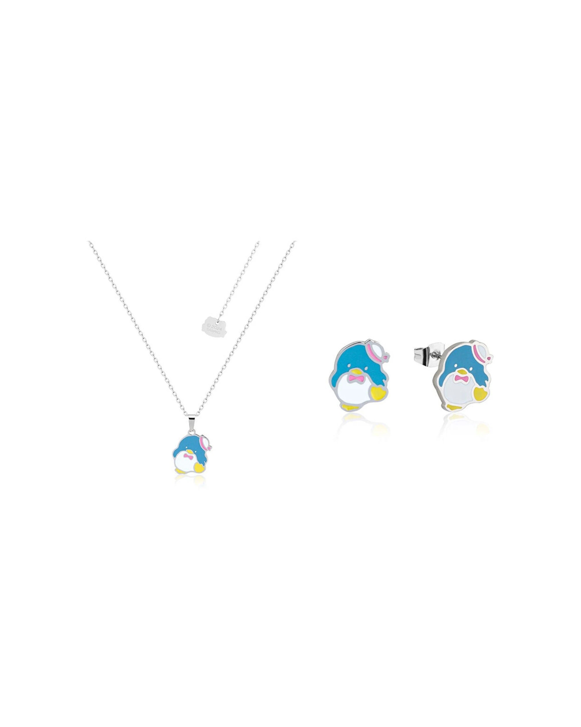 1 Couture Kingdom 2pc Sanrio Tuxedo Sam Pendant Necklace & Stud Earrings Set - Multi, 1 of 5