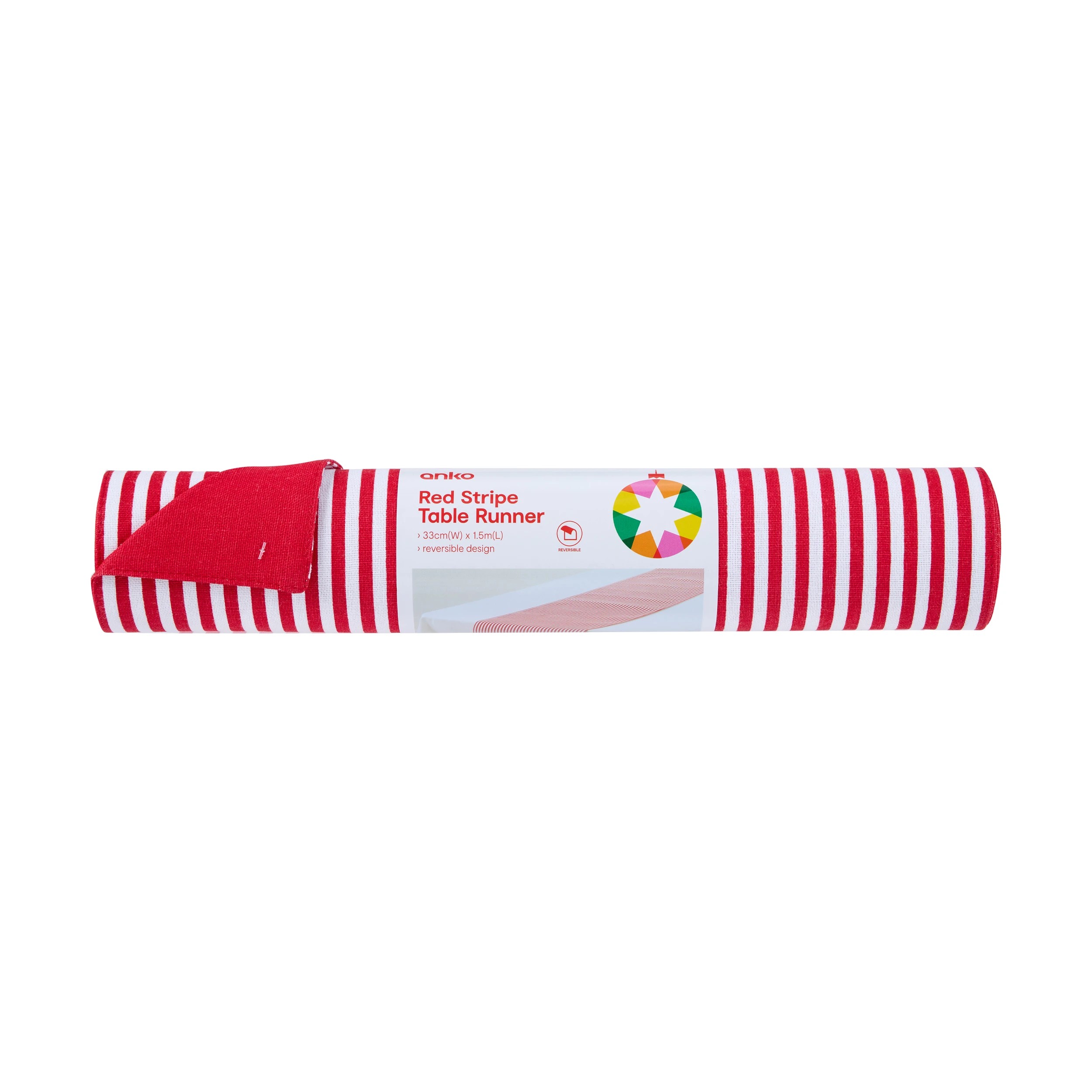 5 Red Stripe Table Runner, 5 of 5
