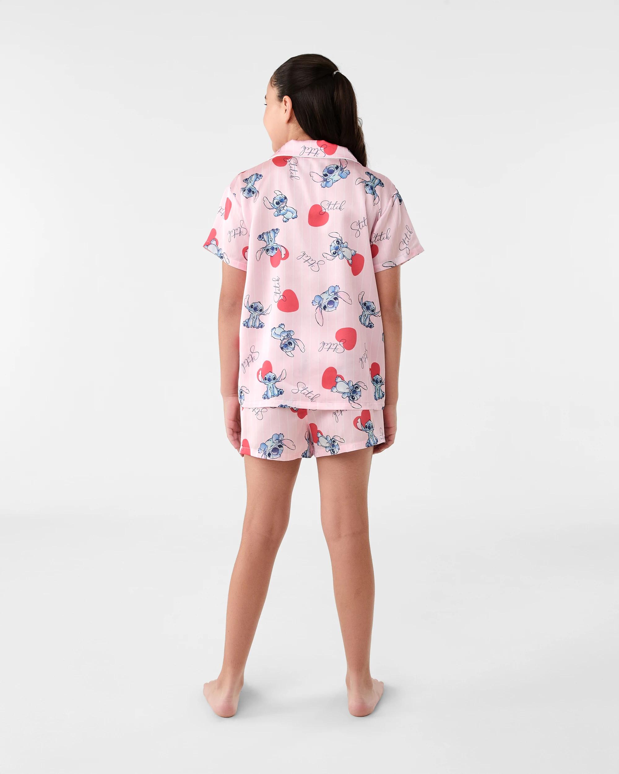 2 Disney Lilo & Stitch License Satin Pyjama Set Stitch, 2 of 8