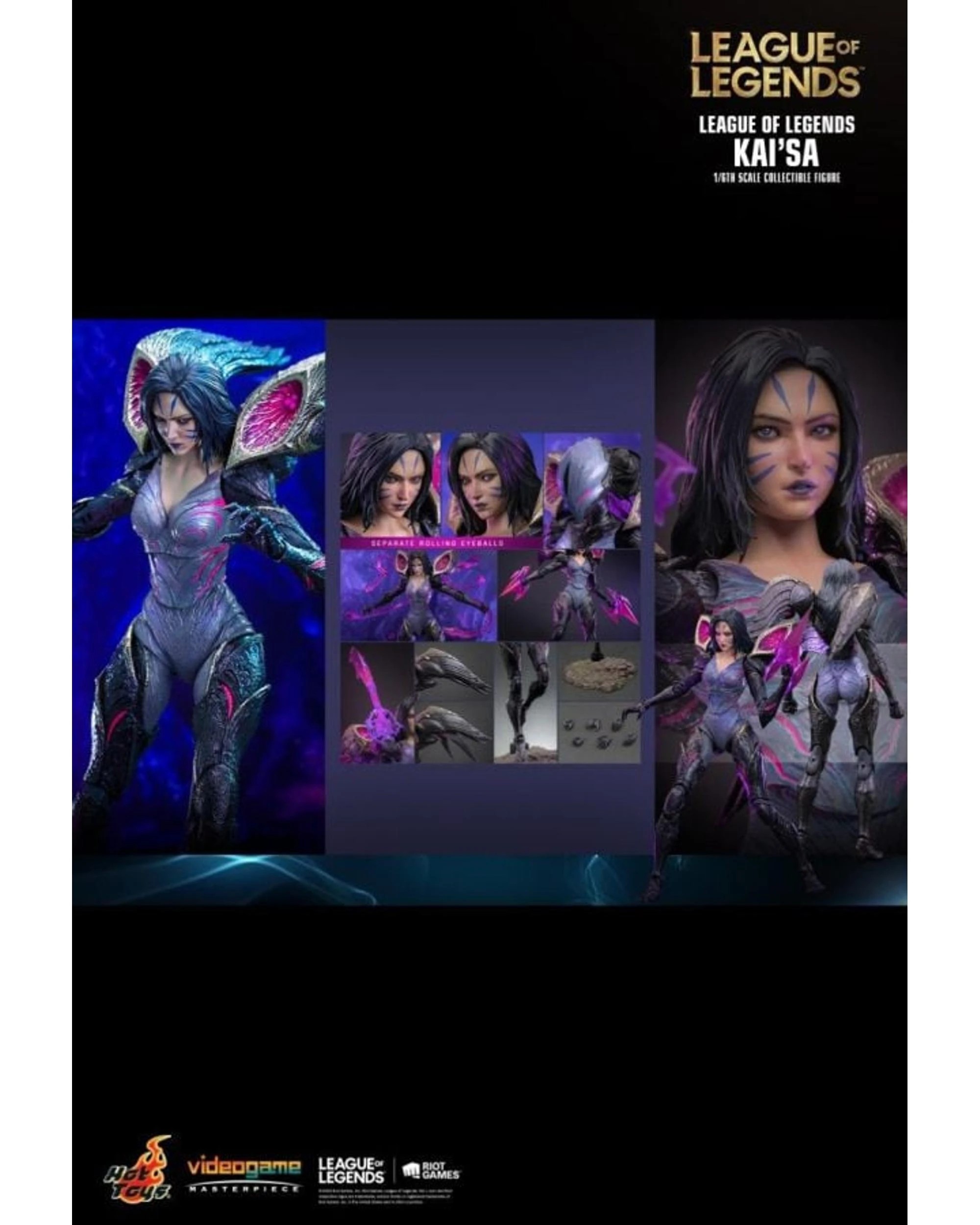 10 Hot Toys League of Legends Kai'Sa 1:6 Scale Action Figure, 10 of 10