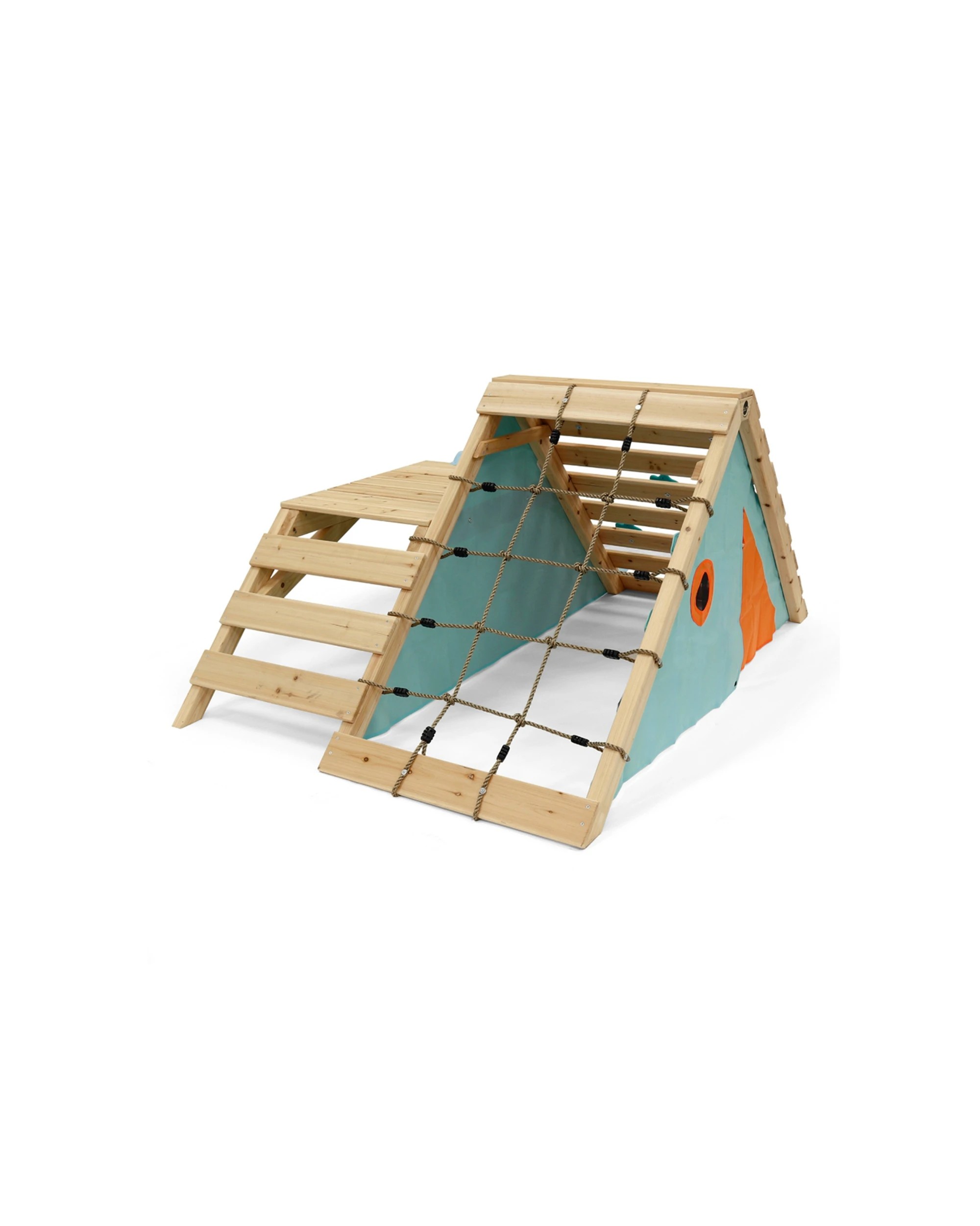 8 Plum Play Au My First Wooden Playcentre Toddler Climbing Frame With Slide - Blue, 8 of 8