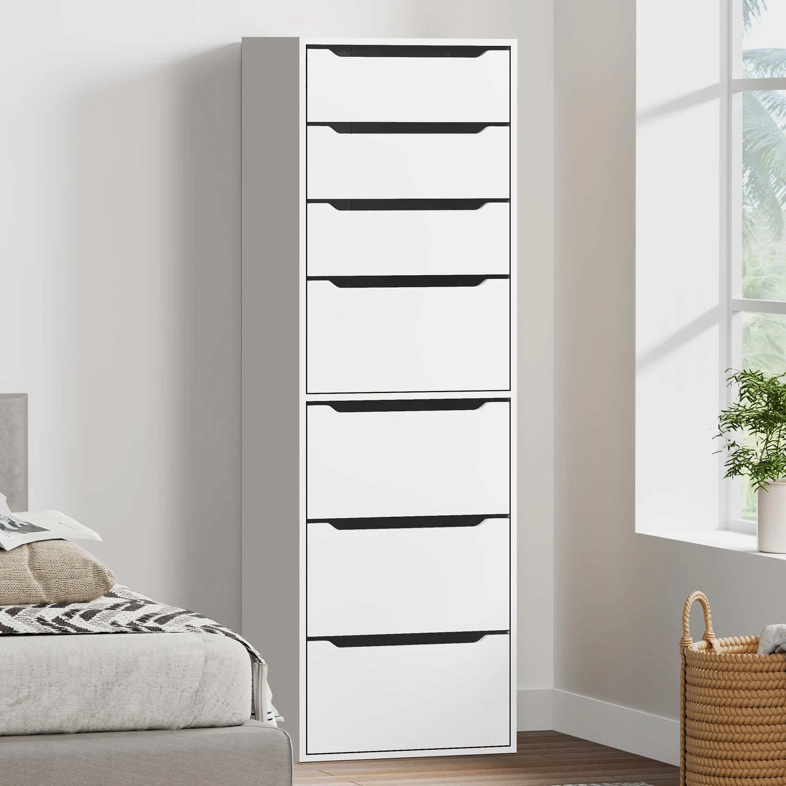 3 Alfordson Wardrobe 7 Drawers Clothes Storage Cabinet - White, 3 of 10