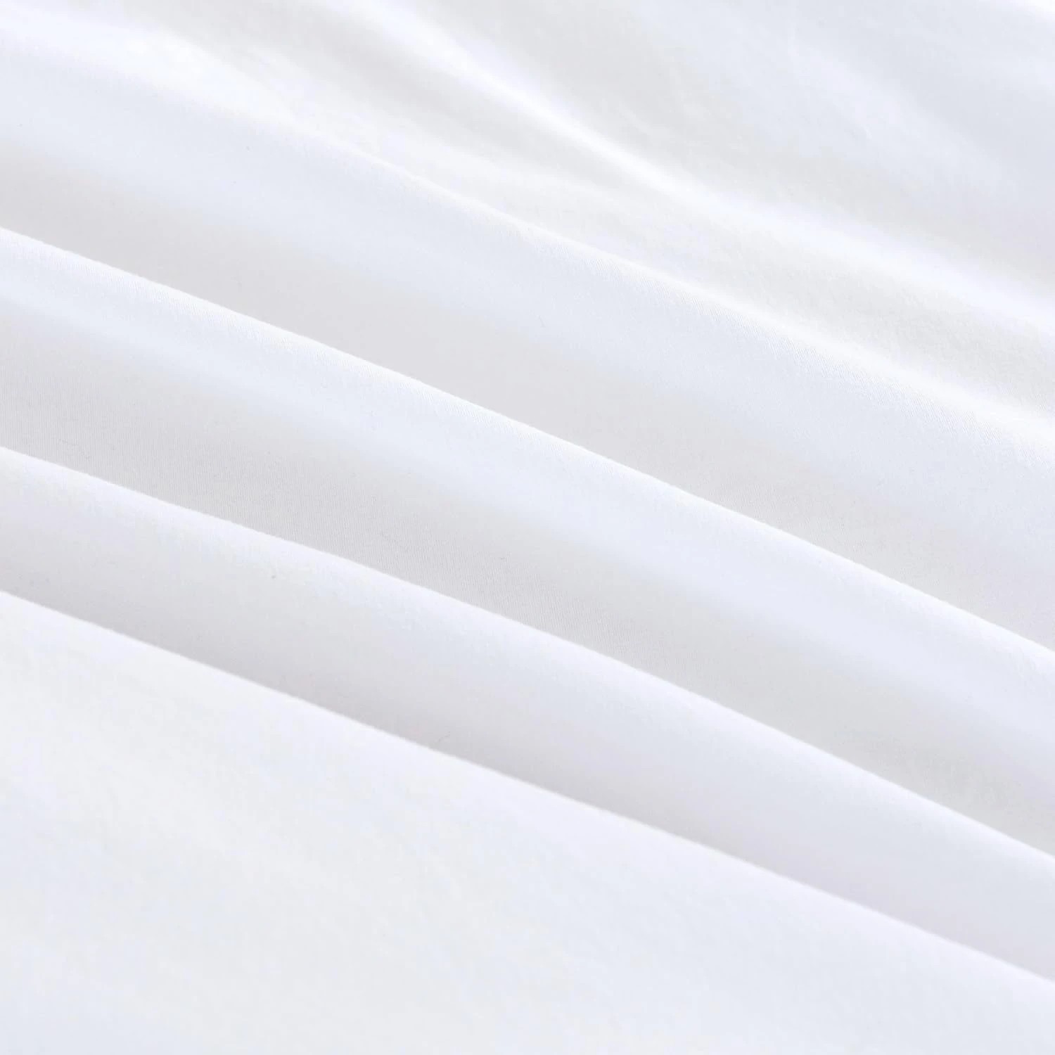 4 CleverPolly 2-Pack Vintage Washed Microfibre King Pillowcases - White, 4 of 4