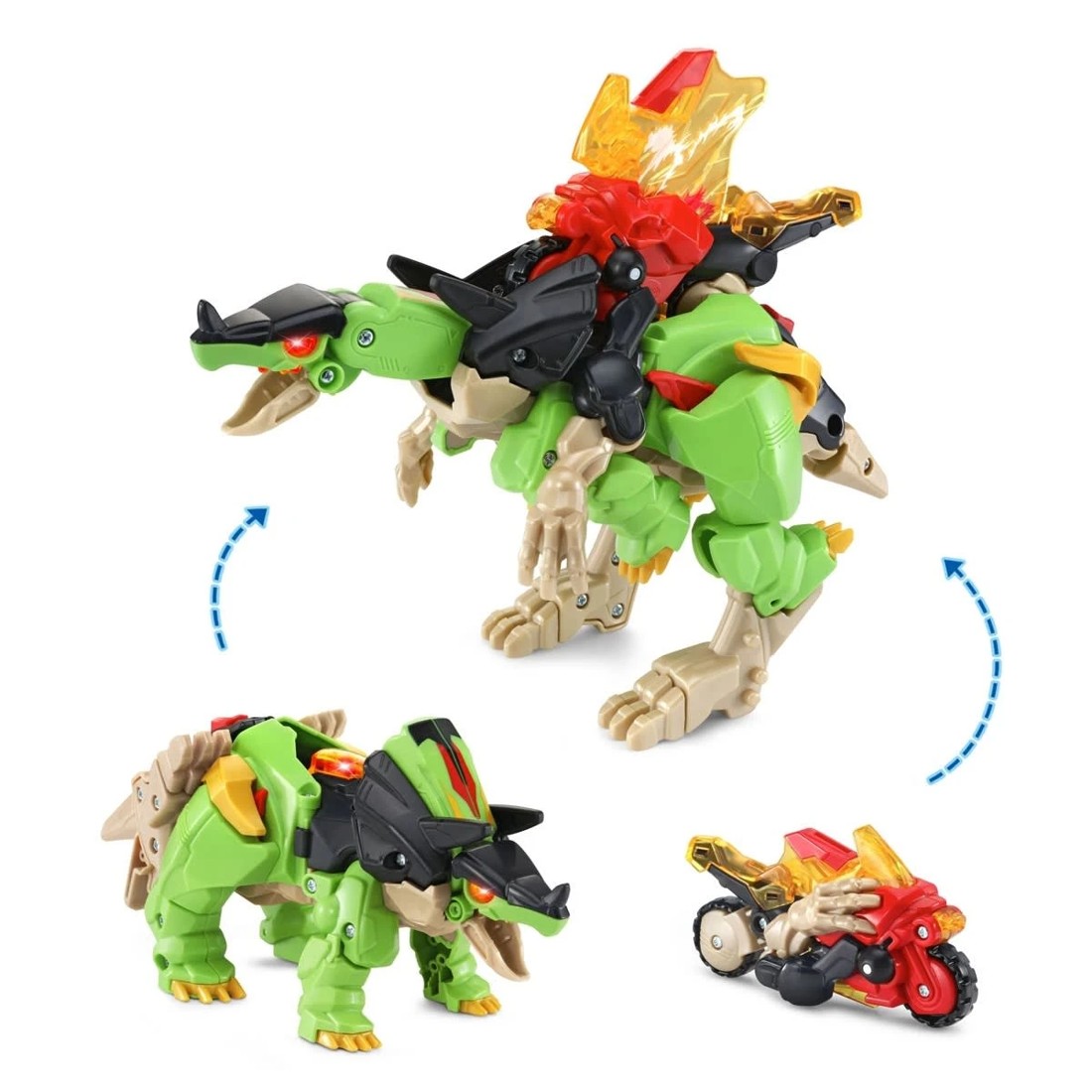 2 VTech Switch & Go Dinos Armour Up Triceratops Spinosaurus, 2 of 6
