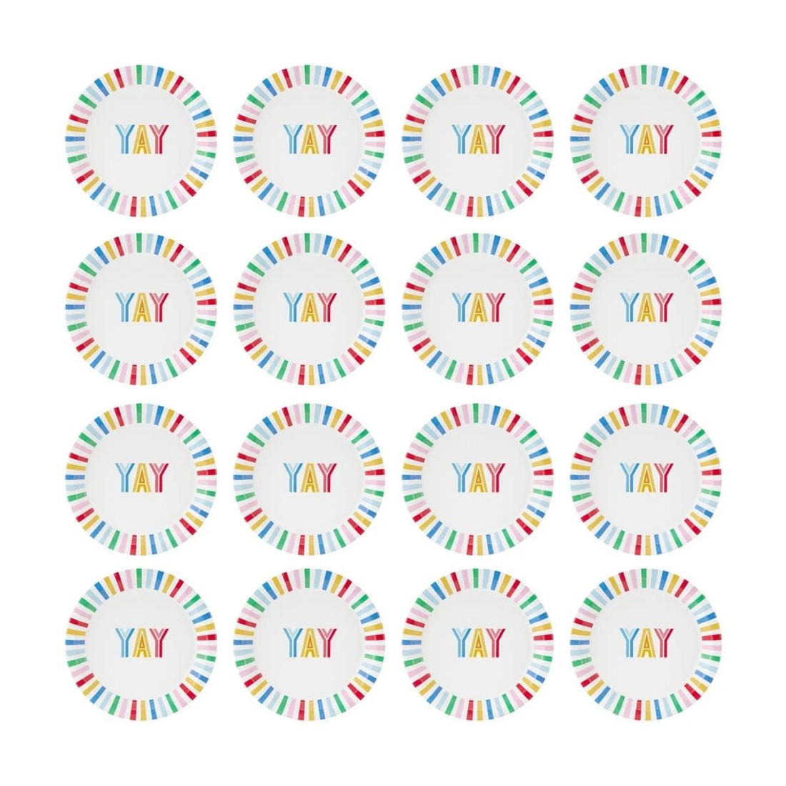 4 16 Piece Bright Paper Plates, 4 of 6