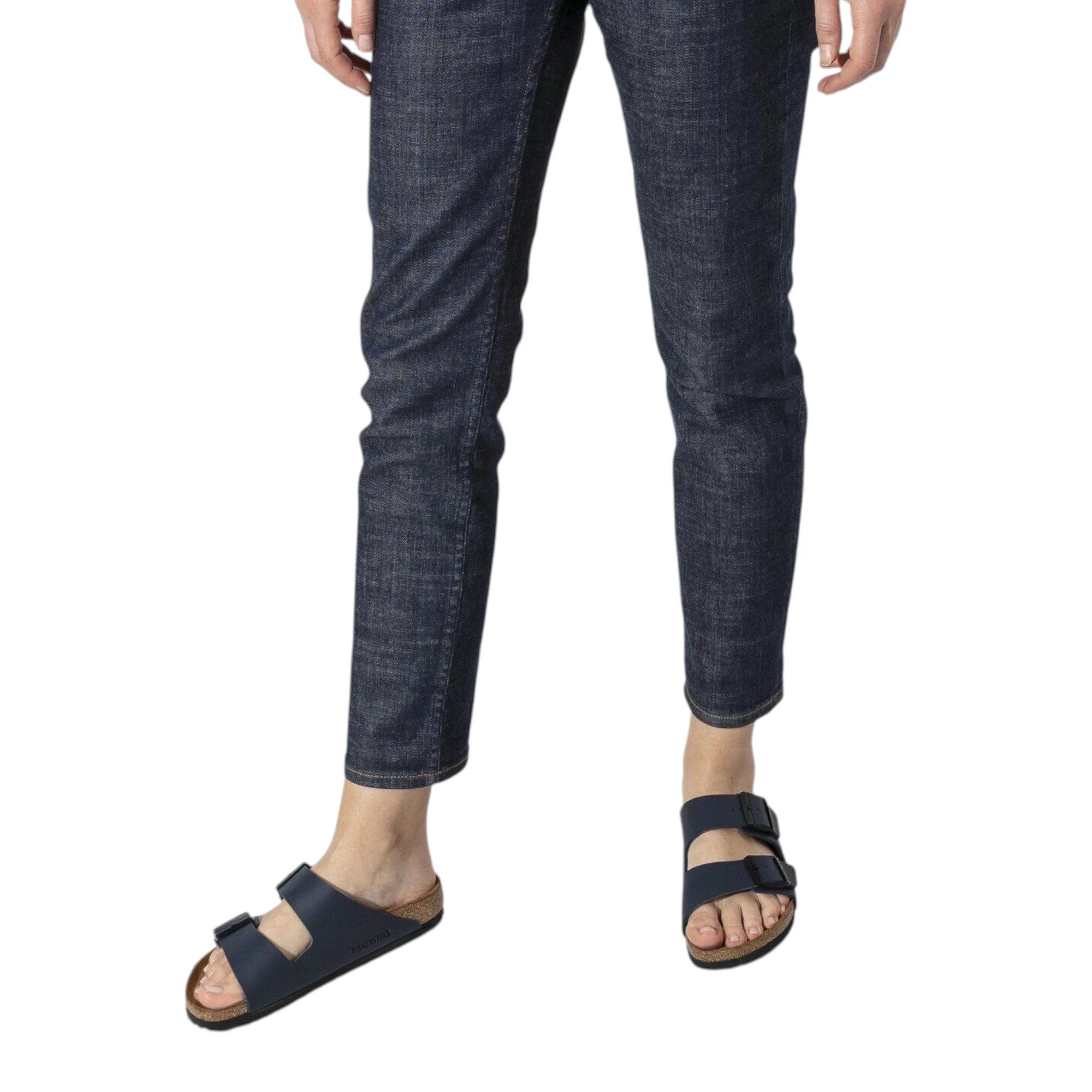 8 Birkenstock Unisex Arizona Birko-Flor Slip On Sandals BLUE, 8 of 9