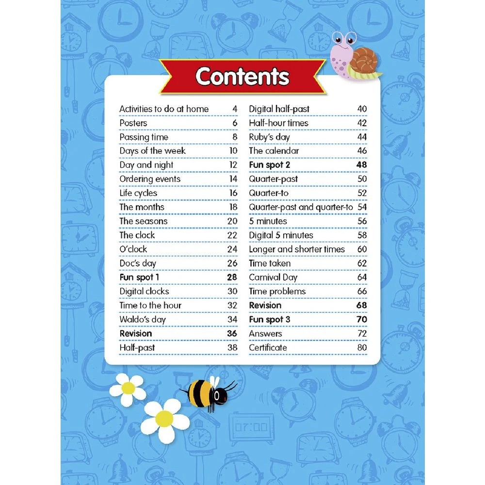 2 ABC Mathseeds Activity Book First Clock and Time, 2 of 4