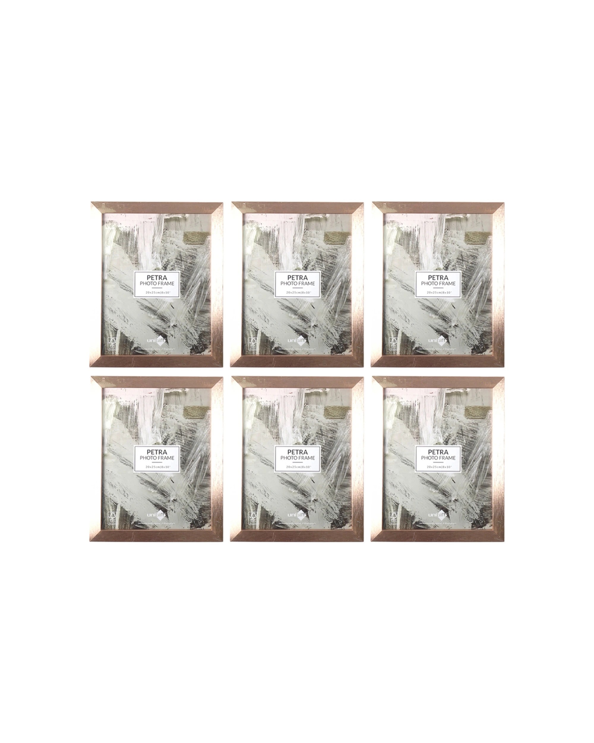 1 Unigift 6pk Petra Photo Picture Frame 20x25cm - Multi, 1 of 3