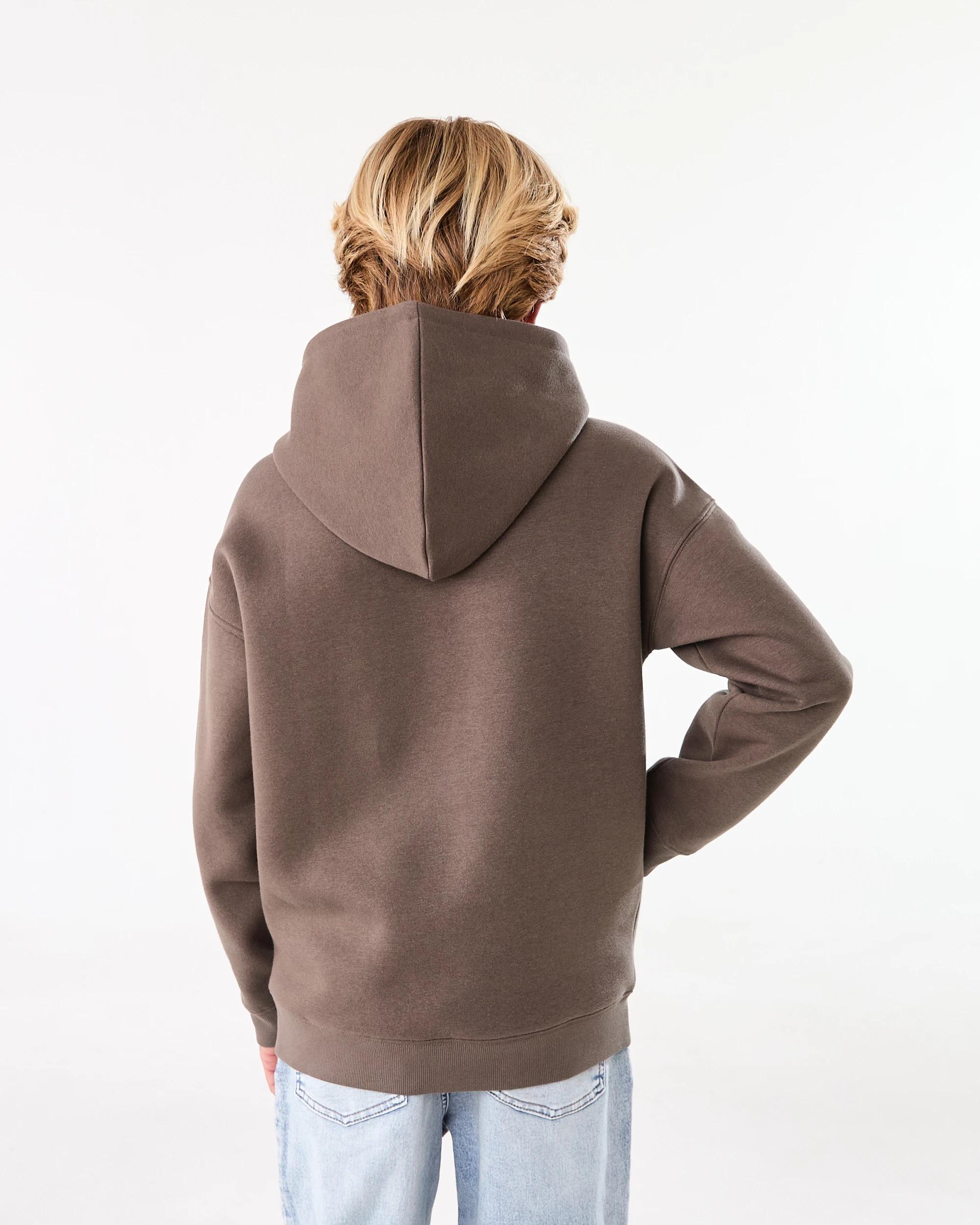 2 Oversized Plain Hoodie Mlky Brwn, 2 of 6