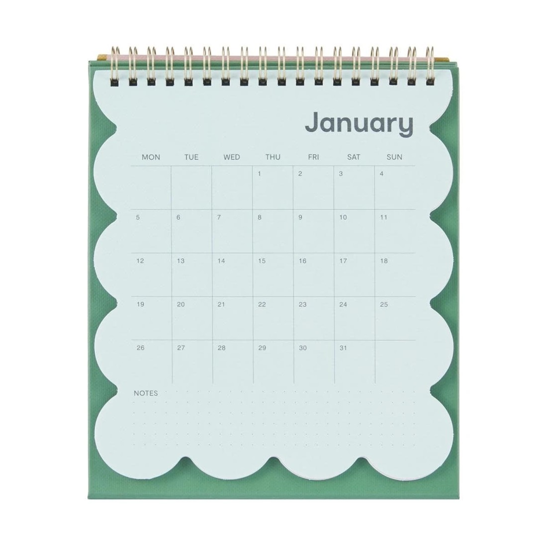 3 2026 Desk Scallop Calendar, 3 of 5