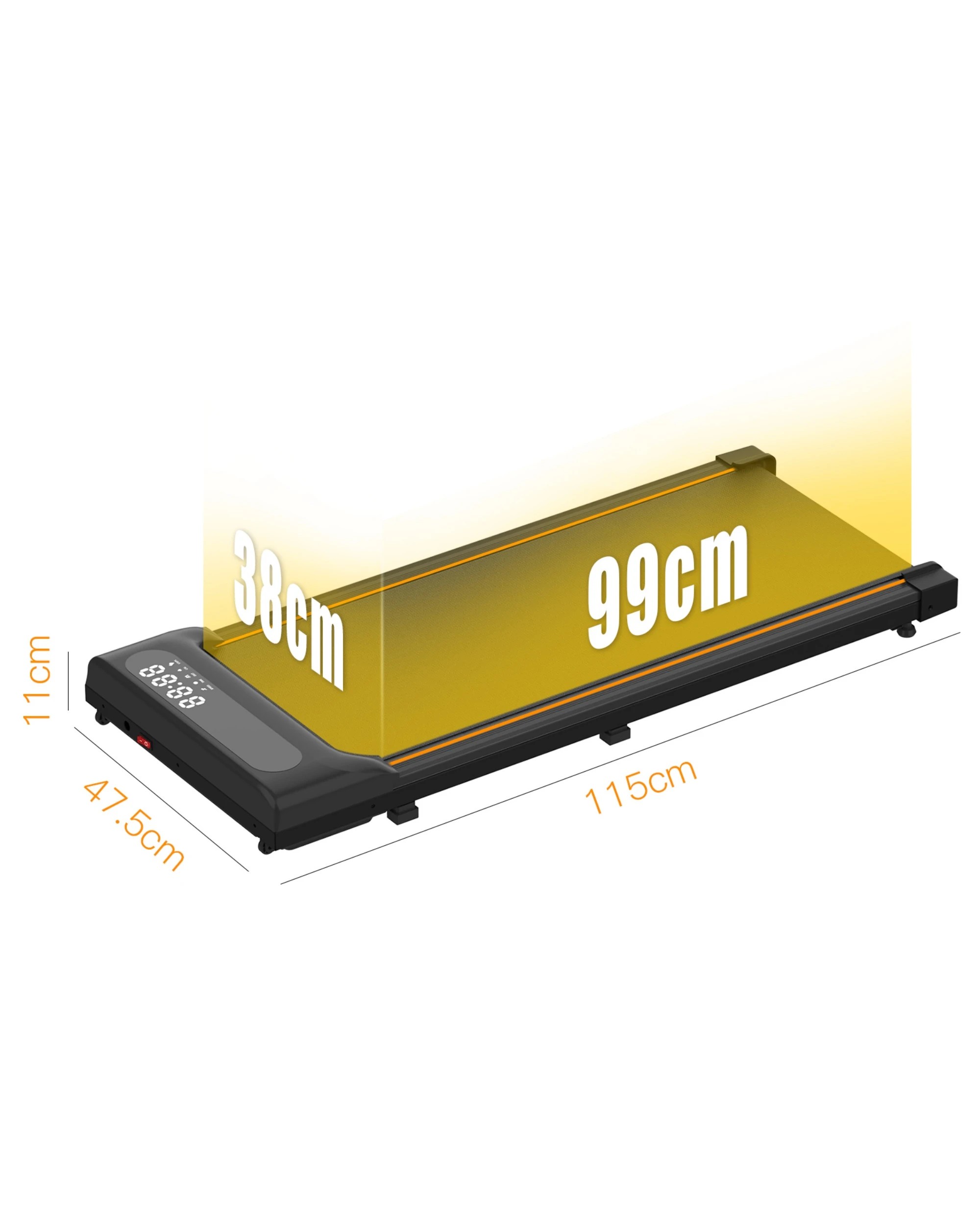 6 Advwin Walking Pad Treadmill 1-8KM/H - Black, 6 of 6