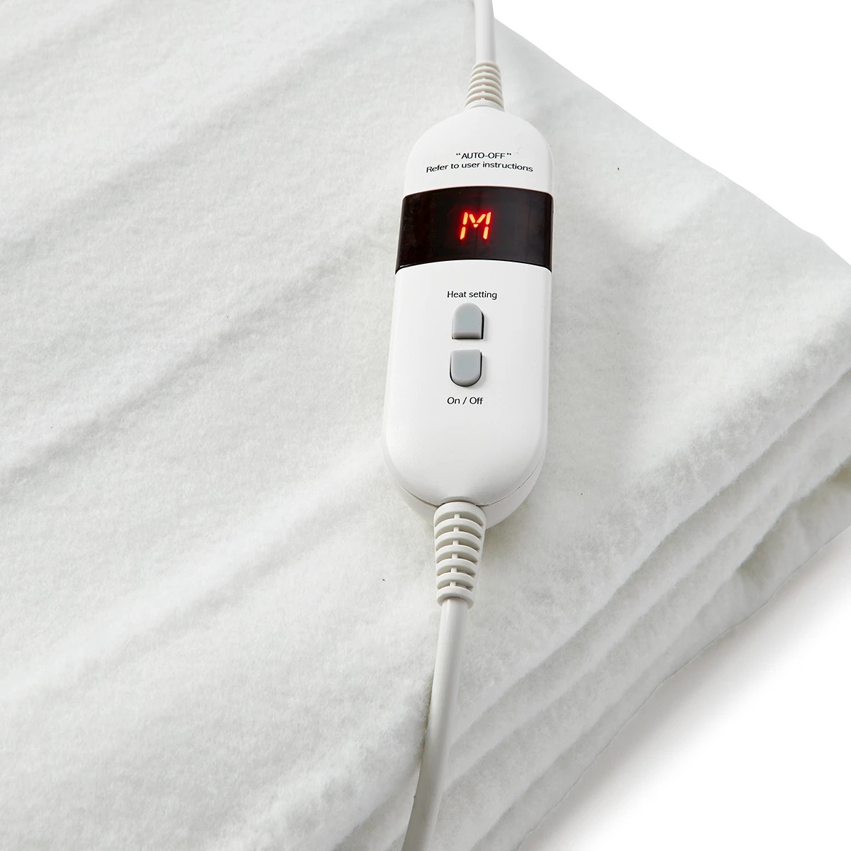 6 Fitted Electric Blanket - King Single Bed, White, 6 of 7