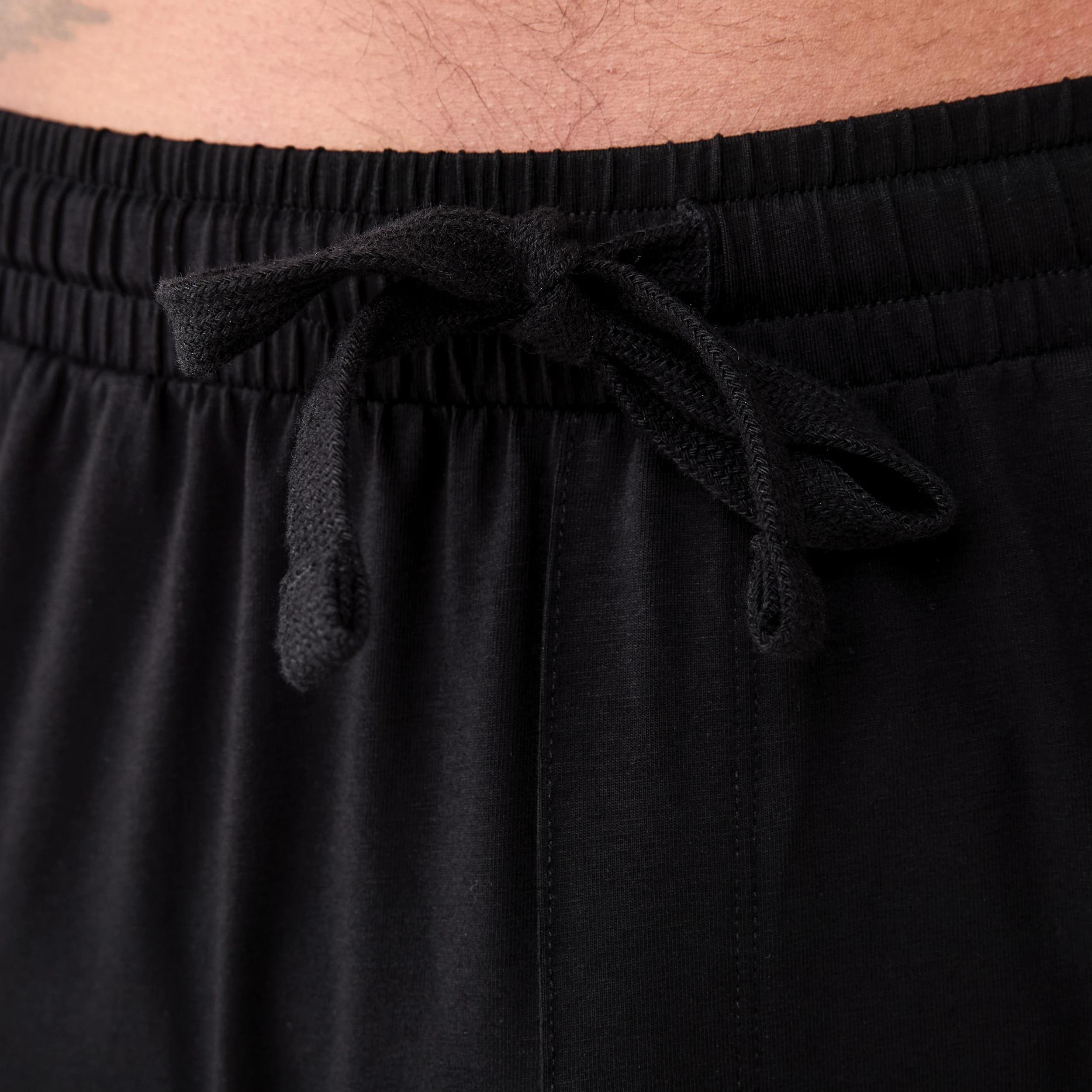 4 Cotton and Elastane Pants BLACK PANT, 4 of 5