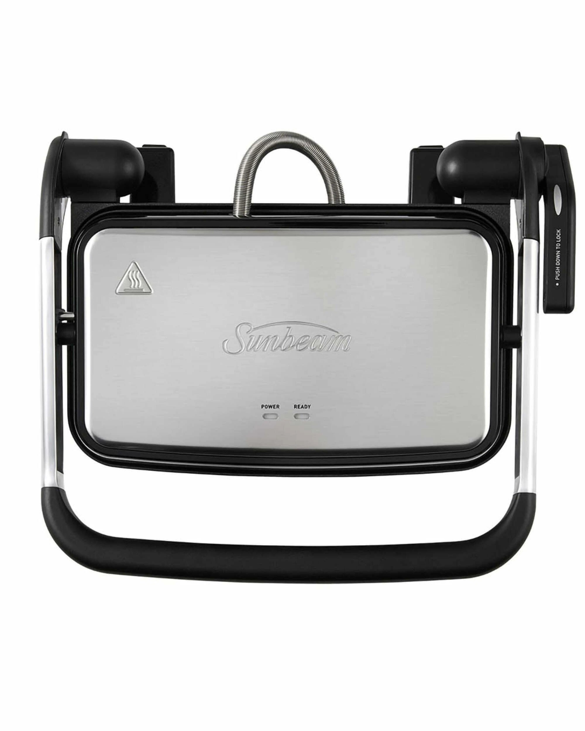 2 Sunbeam 2 Slice Grill & Press Sandwich Maker - SILVER, 2 of 3