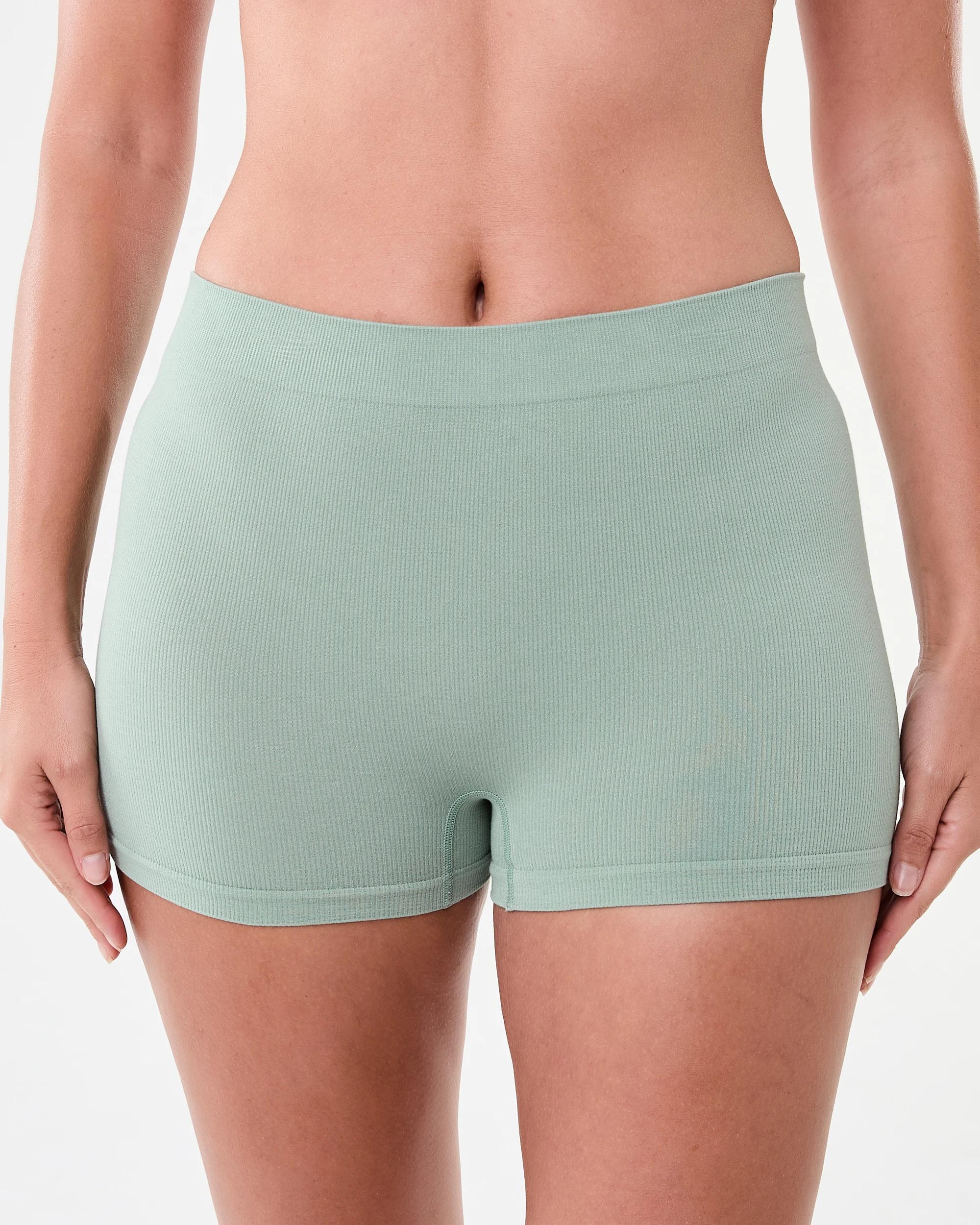 5 3 Pack Bamboo Seamfree Rib Shorties Som Bk Ig, 5 of 8