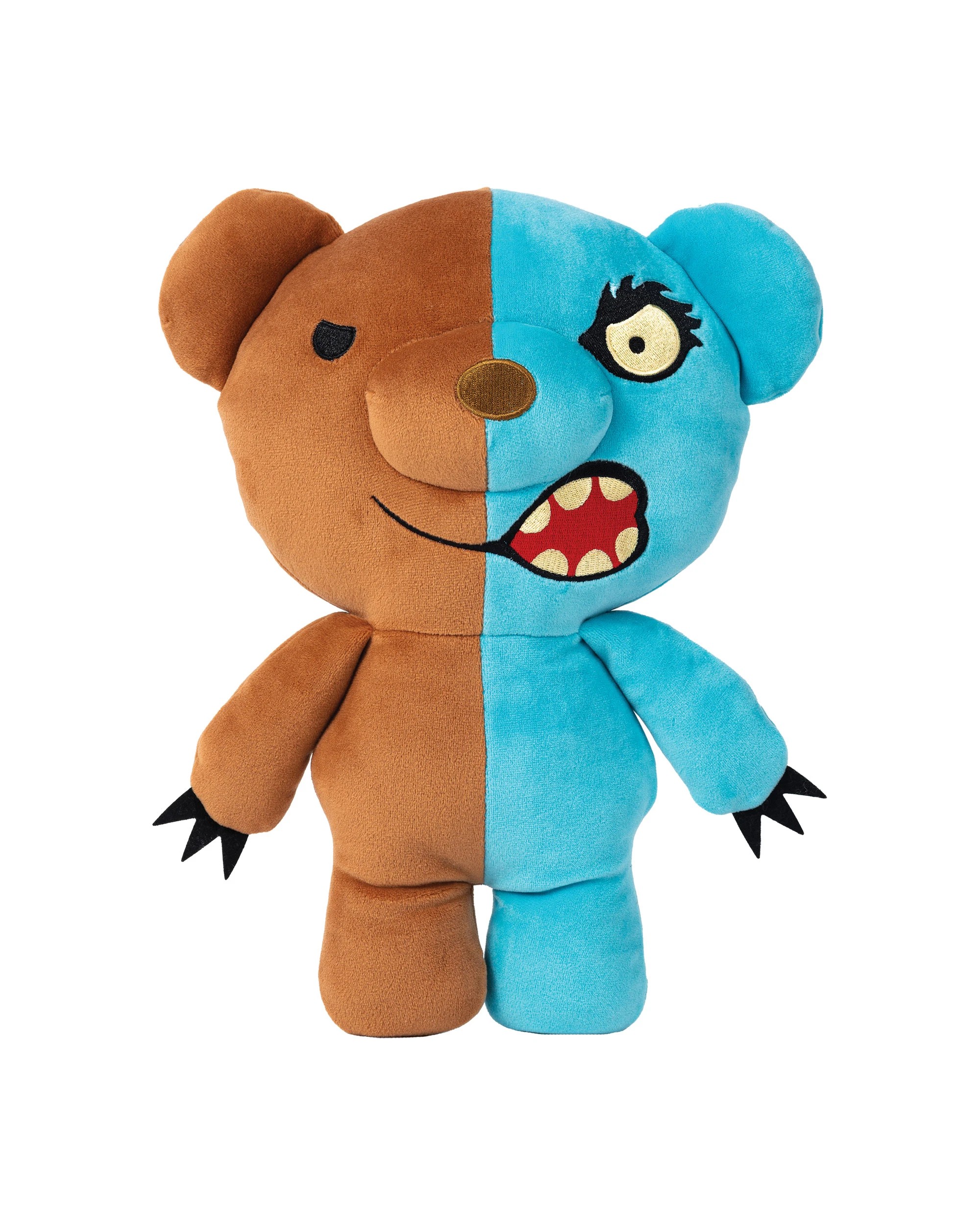 4 Deddy Bears - Two-Fur Bear, Series 2, Plush in Bag, Soft Toy, Blue and Brown, 30cm (Height) - Multi, 4 of 4