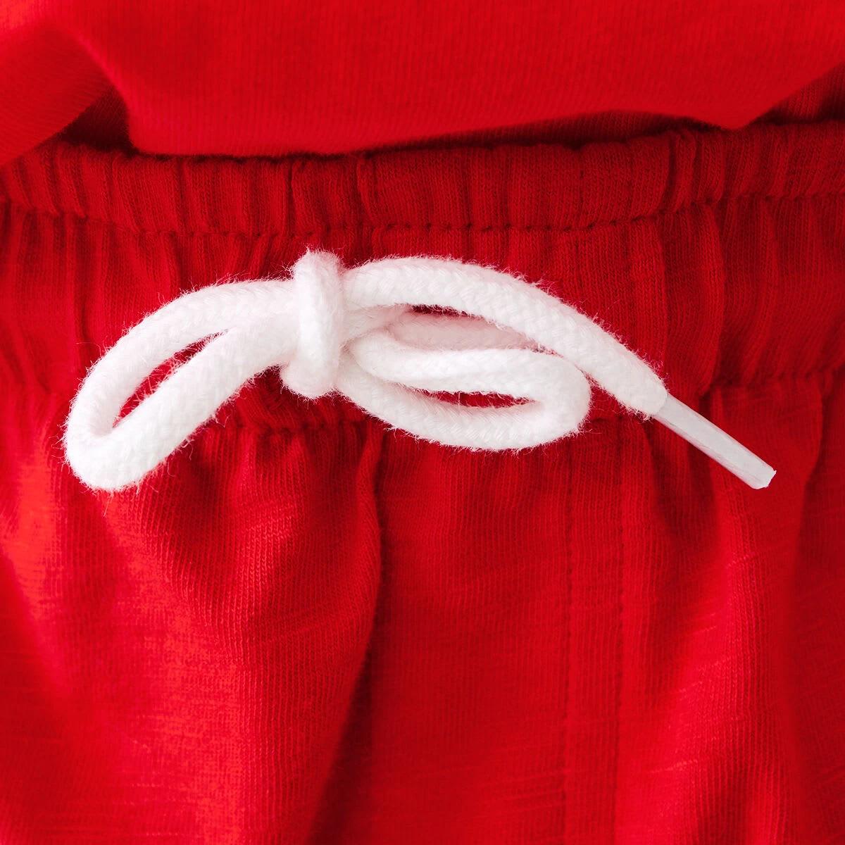 3 Cotton Knit Shorts Flame Red, 3 of 8