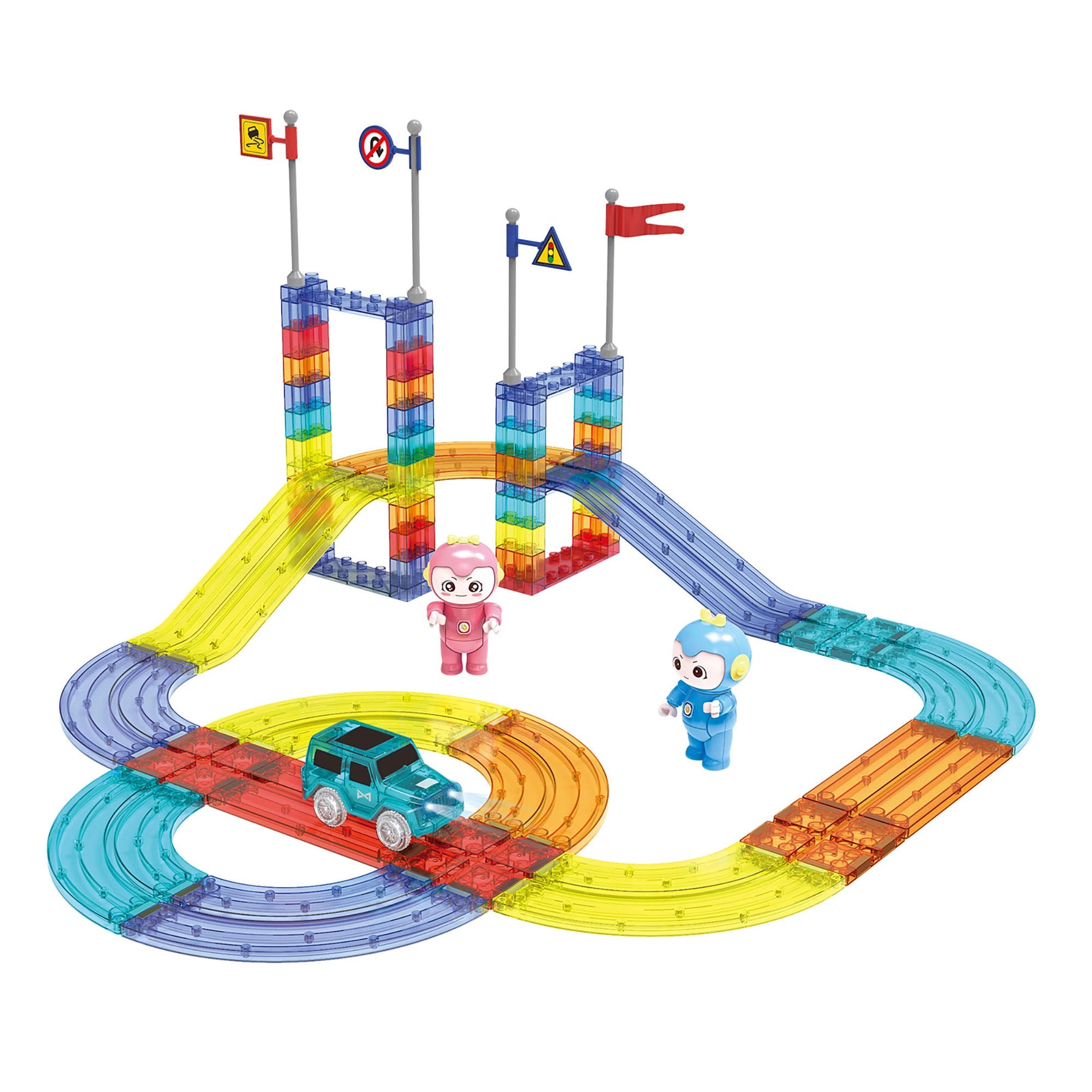 2 Traderight Kids 63pcs Magnetic Tiles Blocks, 2 of 7